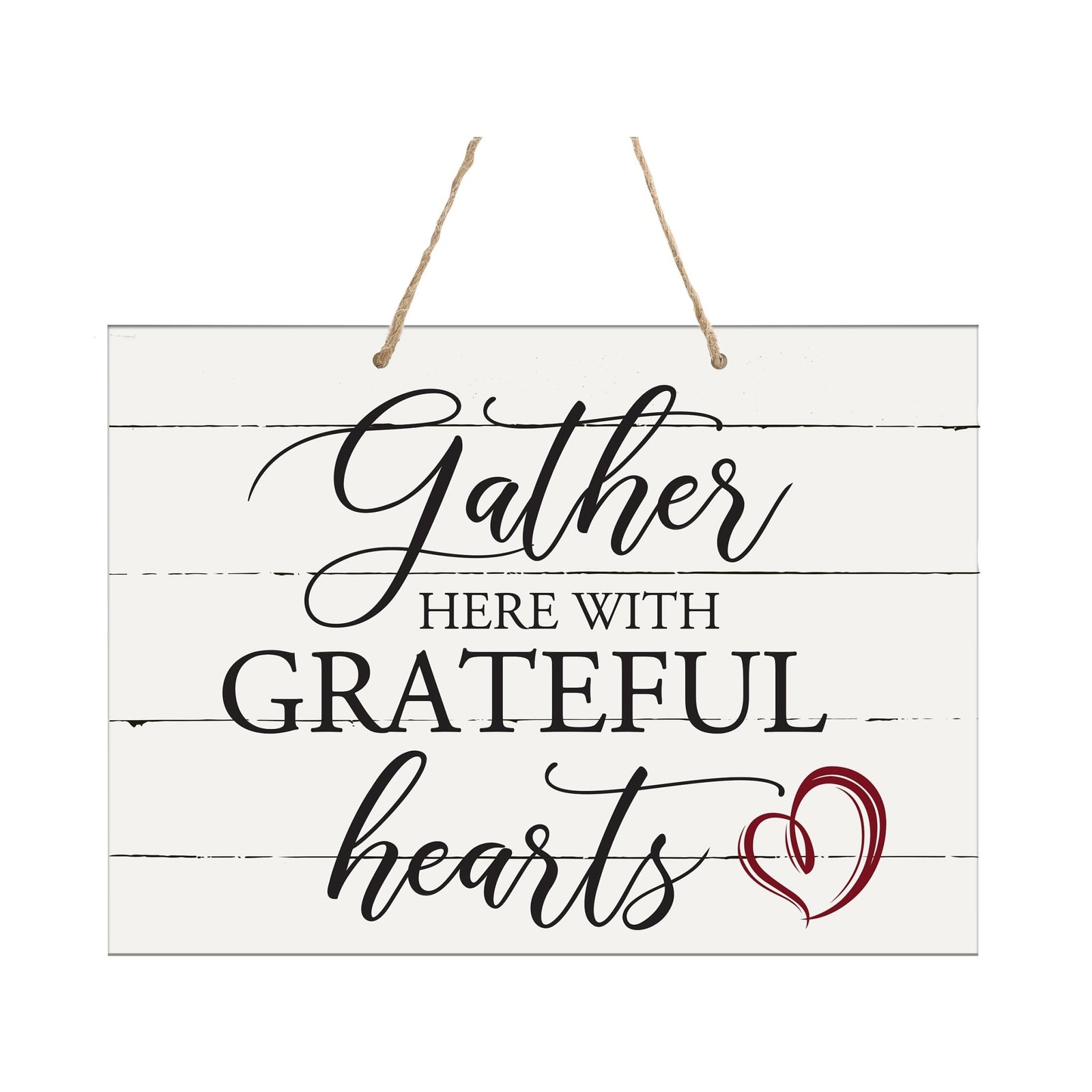 Modern Wooden Horizontal Wall Hanging Rope Sign 12x15 - Home - LifeSong Milestones
