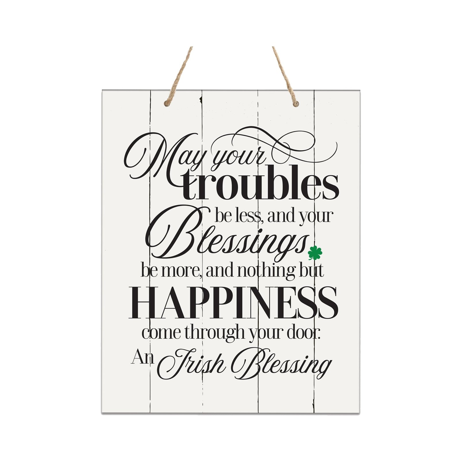 Modern Wooden Horizontal/Vertical Wall Hanging Rope Sign 12x15 - Bible Verse - LifeSong Milestones