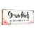 LifeSong Milestones Elegant Wooden Shelf Decor - Unique Tabletop Signs Gift for Grandmother