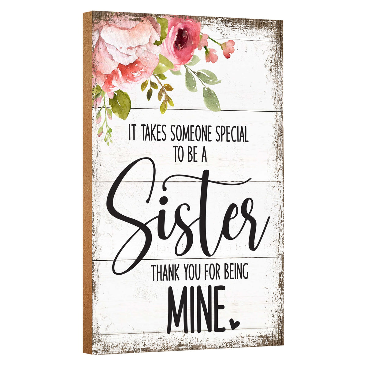 Elegant Home Decor Gift - Unique Shelf Decor and Tabletop Signs, Ideal Mother&#39;s Day Gift for Your Beloved Sister