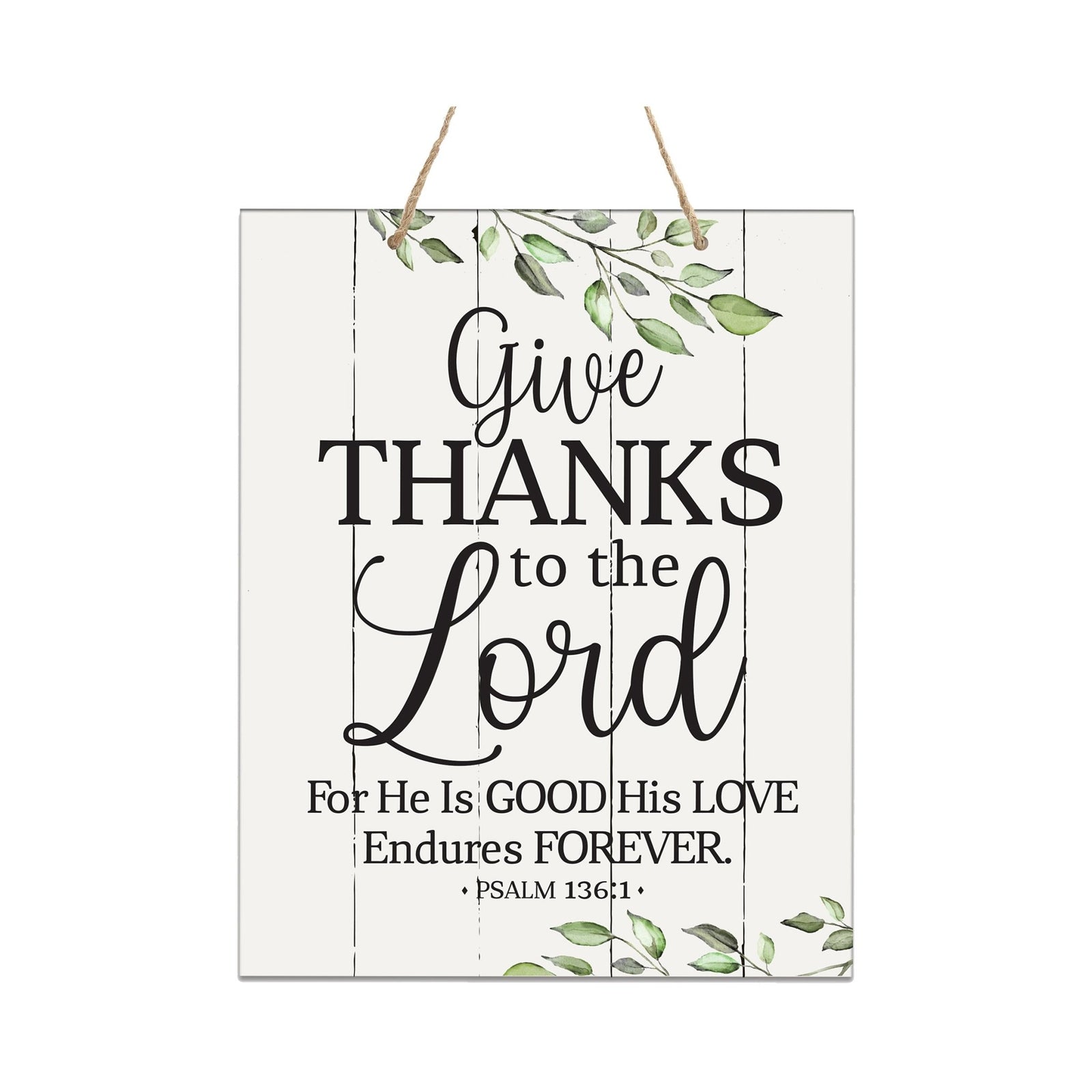 Modern Wooden Vertical Wall Hanging Rope Sign 12x15 - Home - LifeSong Milestones