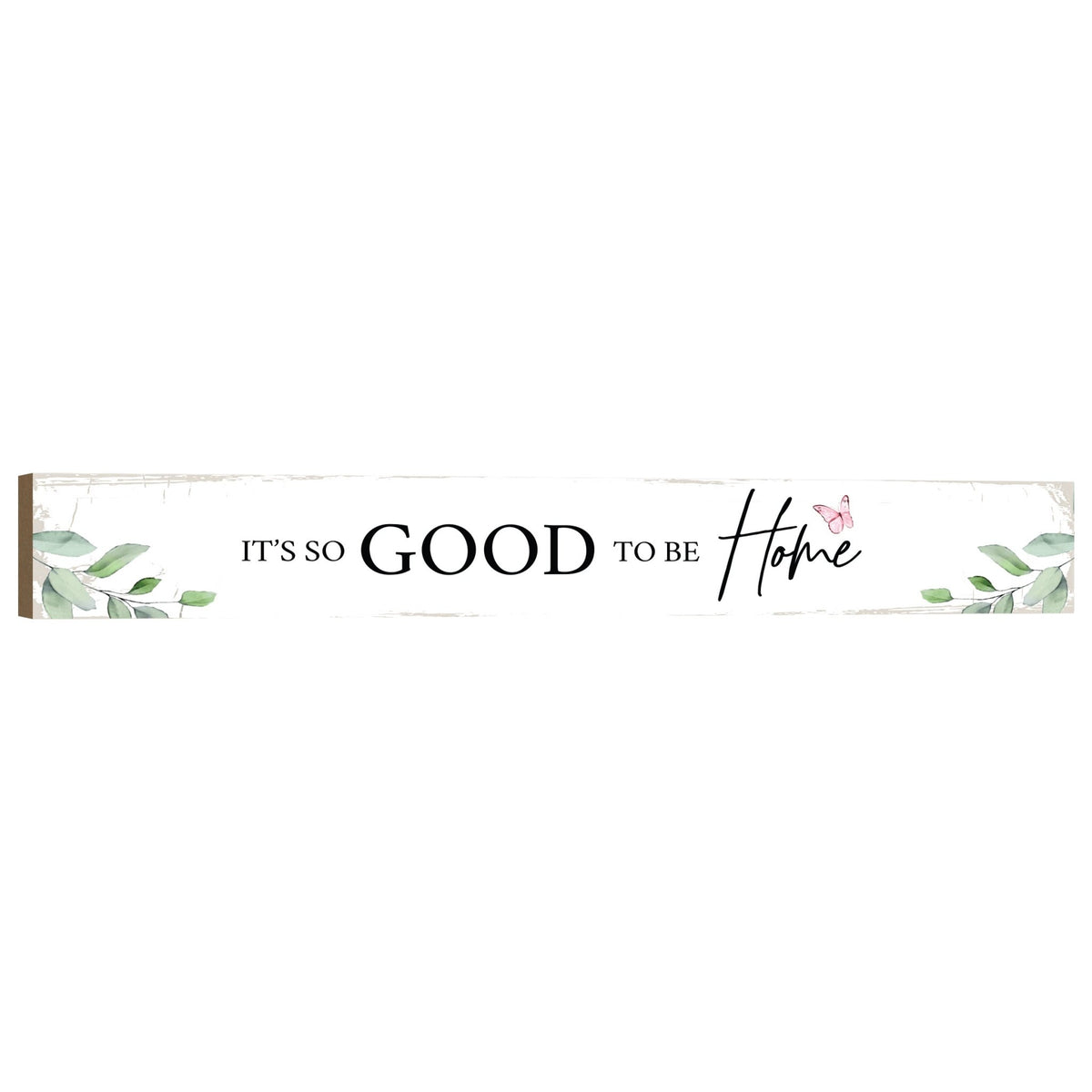 Modern Wooden Wall Plaque With Inspirational Verse For Home Décor & Gift Ideas - Its Good to be Home - LifeSong Milestones