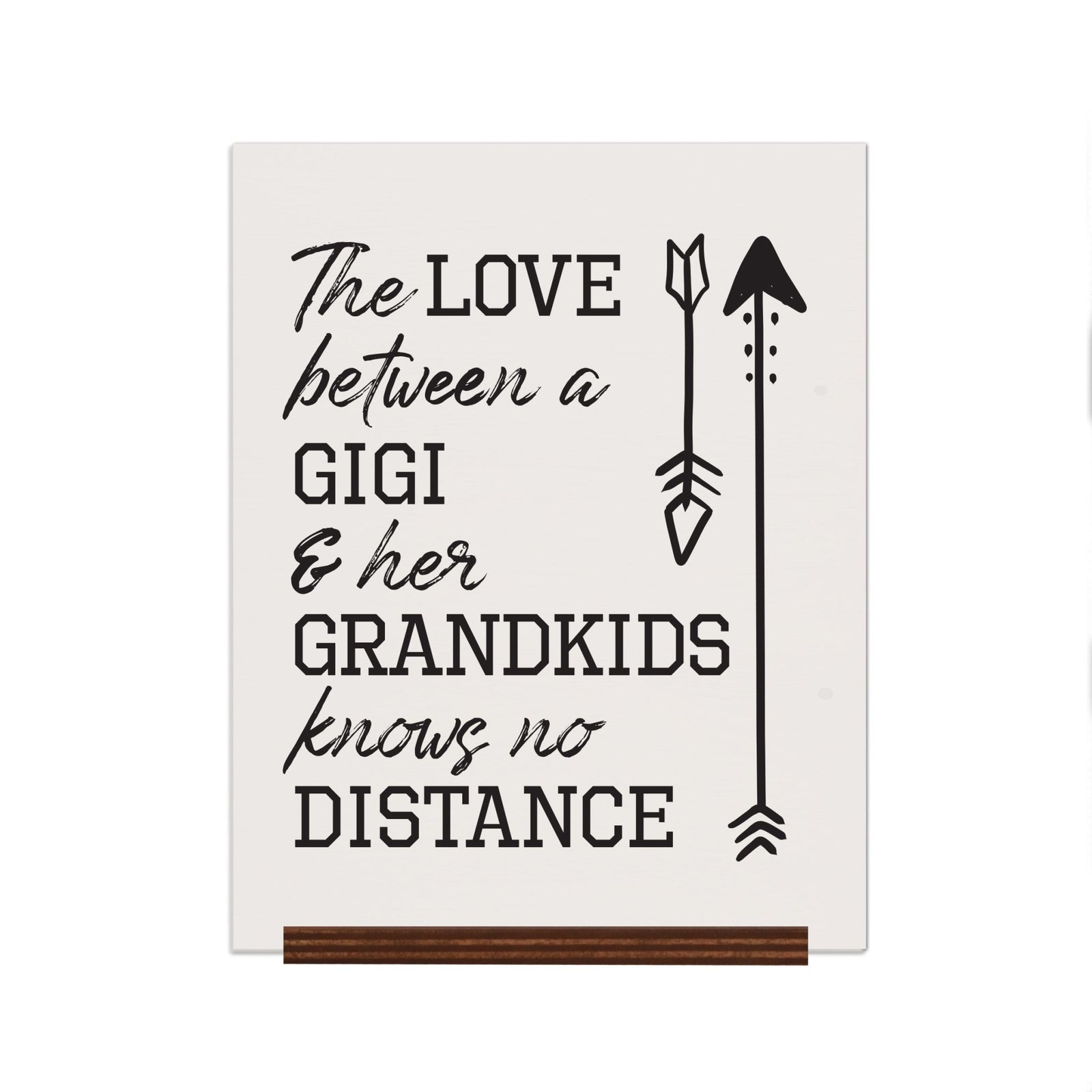 Mother’s Day Gift Love Between Decorative Sign 12x15in With Wood Stand - LifeSong Milestones