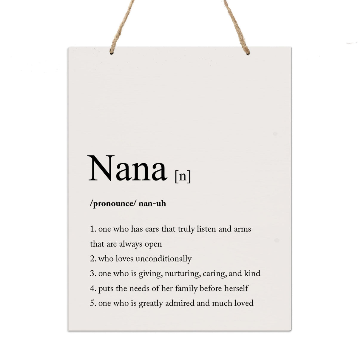 Mothers Day Gift Wall Hanging Sign With Definition 12x15 - LifeSong Milestones