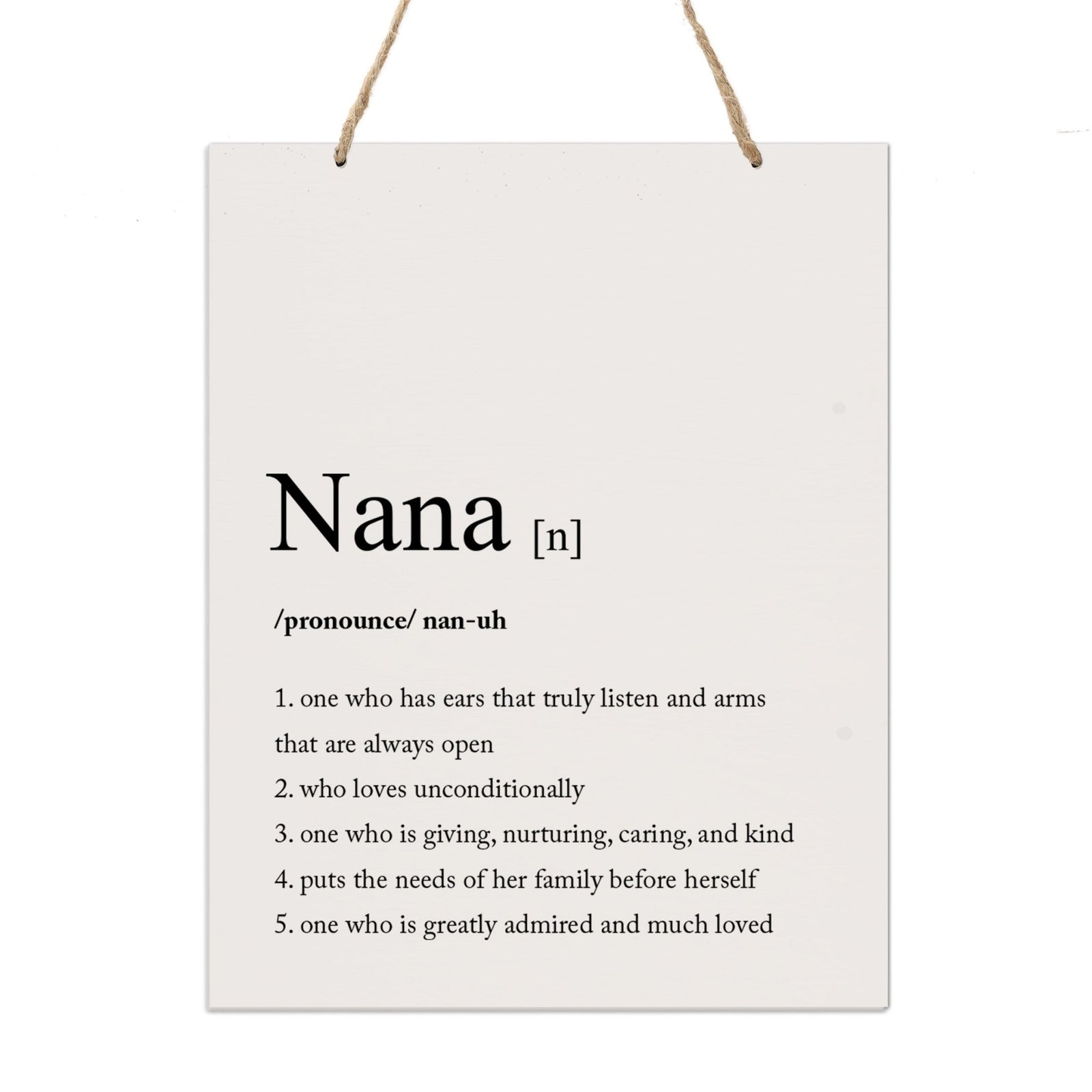Mothers Day Gift Wall Hanging Sign With Definition 12x15 - LifeSong Milestones