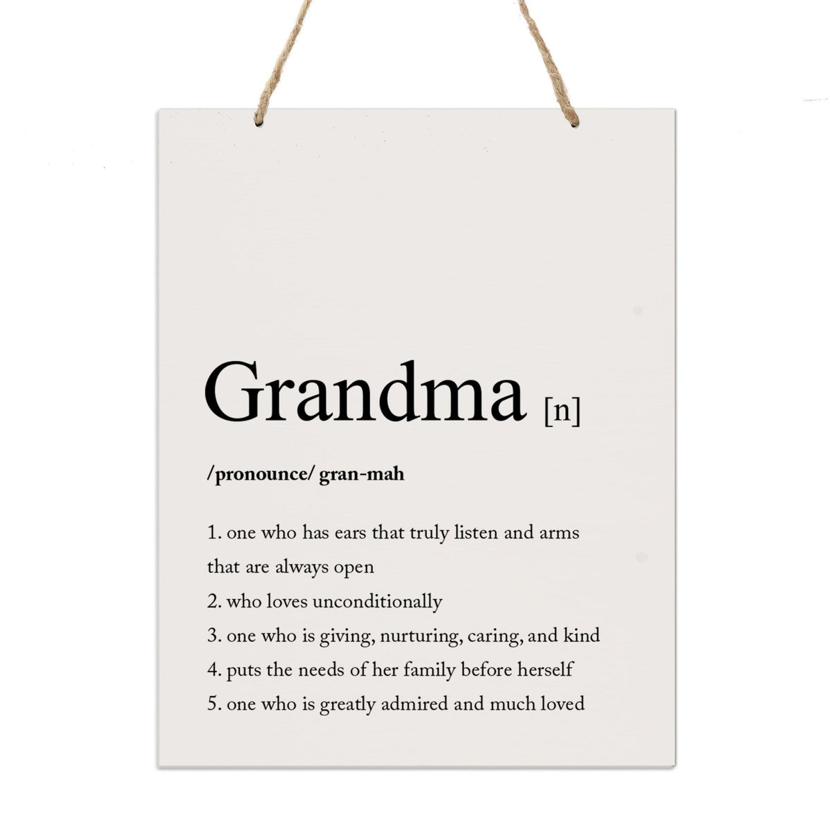 Mothers Day Gift Wall Hanging Sign With Definition 12x15 - LifeSong Milestones