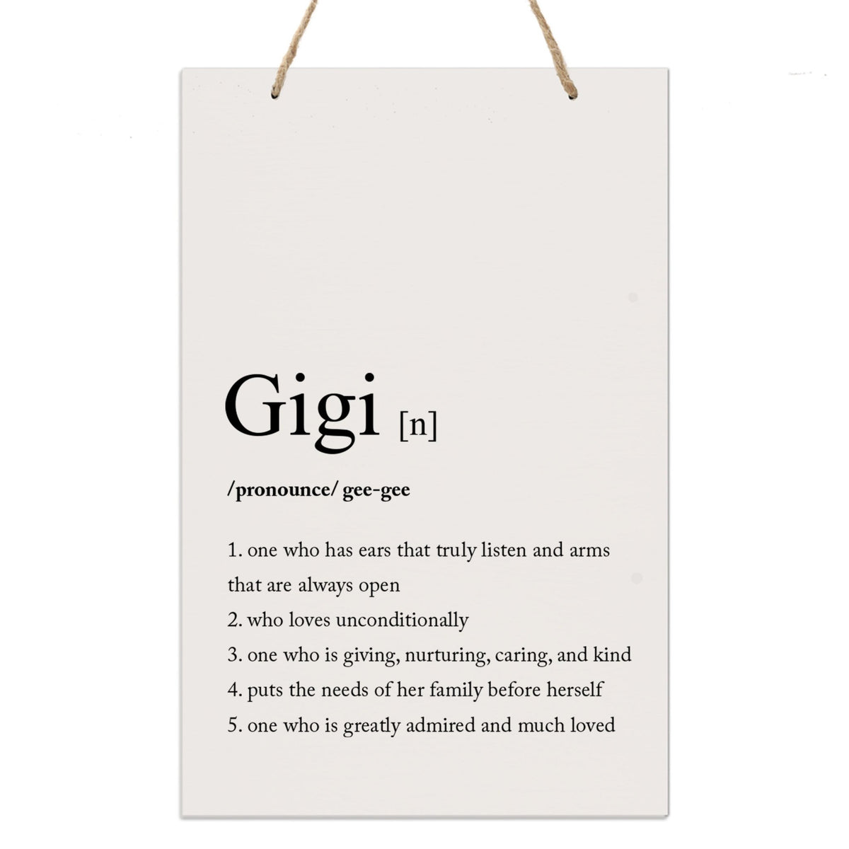 Mothers Day Gift Wall Hanging Sign With Definition 8x12 - LifeSong Milestones