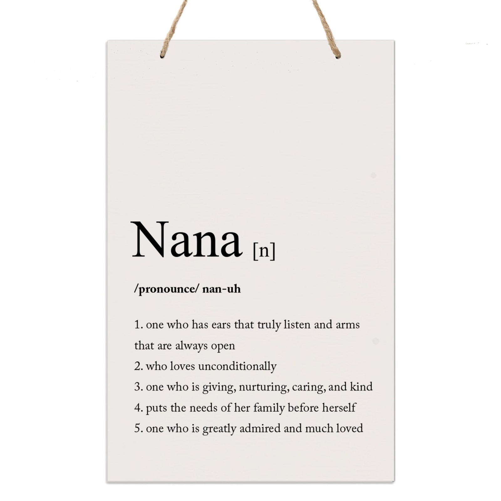 Mothers Day Gift Wall Hanging Sign With Definition 8x12 - LifeSong Milestones