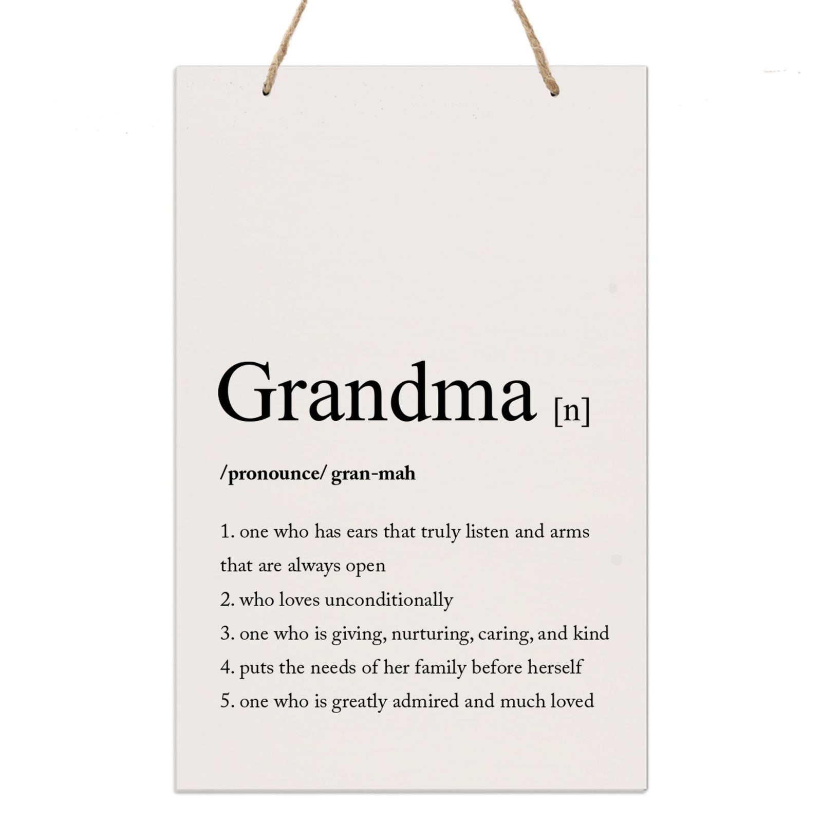 Mothers Day Gift Wall Hanging Sign With Definition 8x12 - LifeSong Milestones