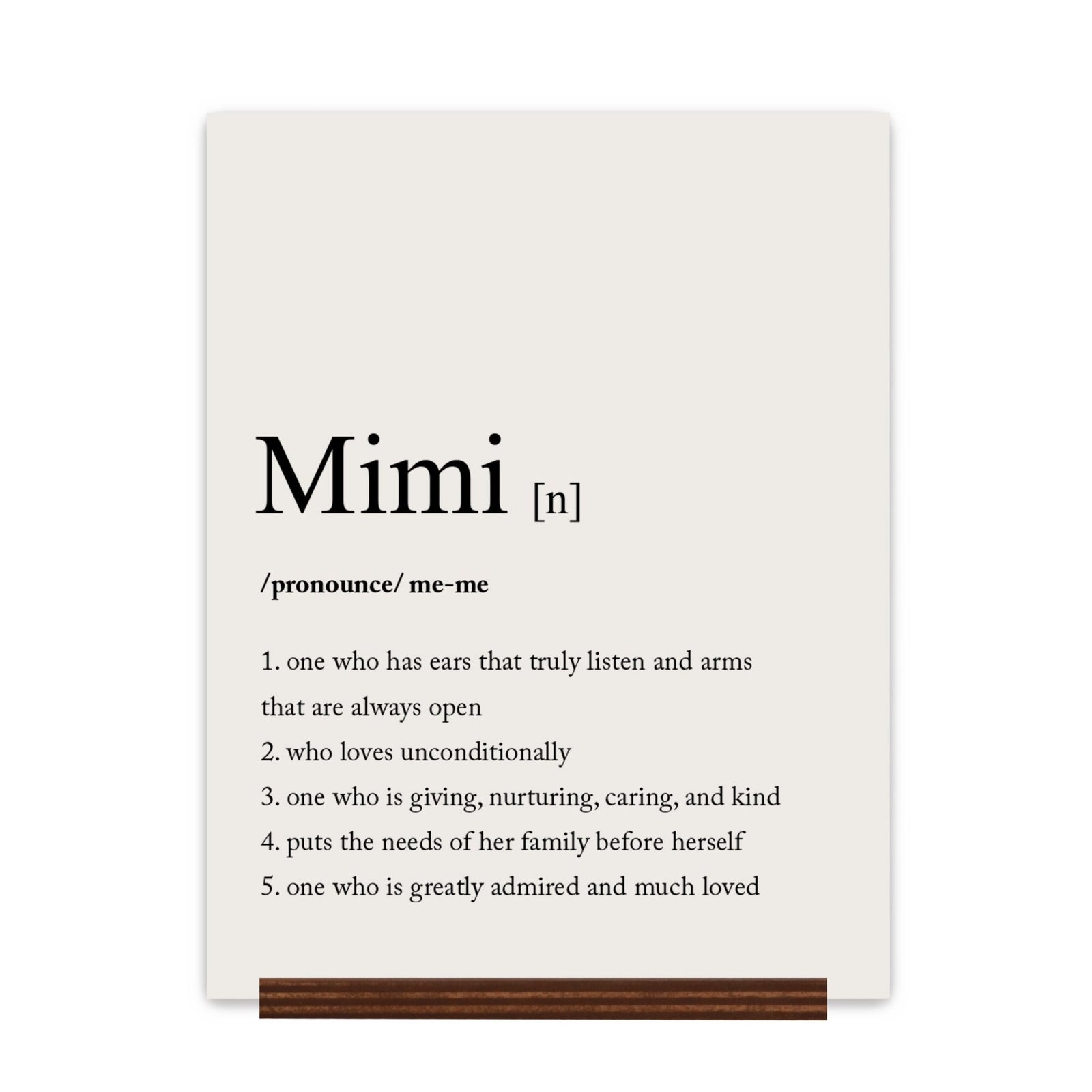Mothers Day Sign With Base - Definition Of 12x15 - LifeSong Milestones