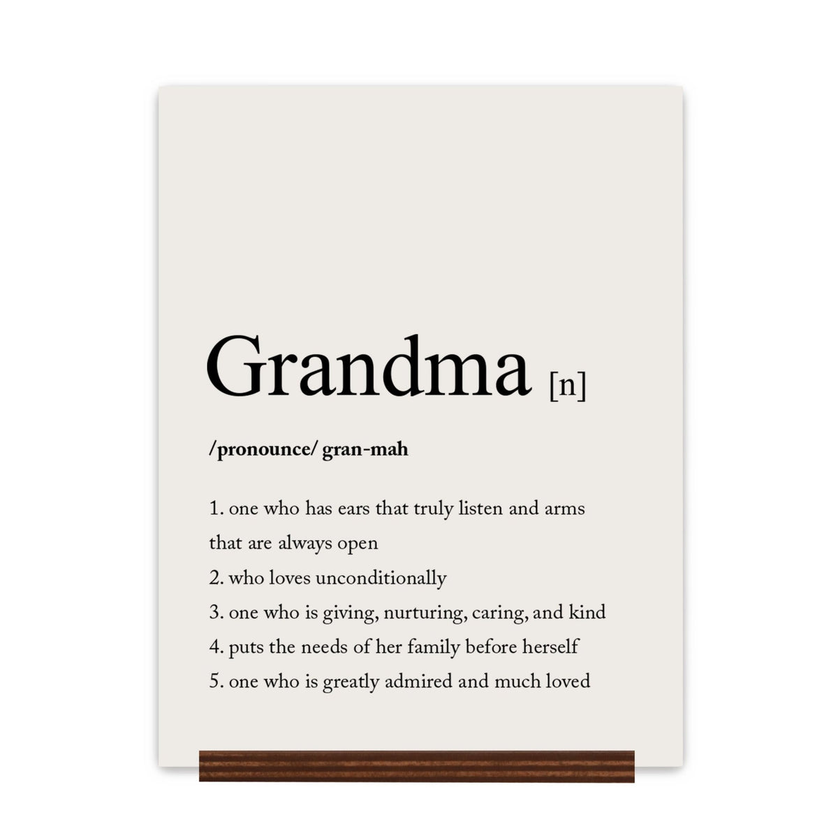 Mothers Day Sign With Base - Definition Of 12x15 - LifeSong Milestones
