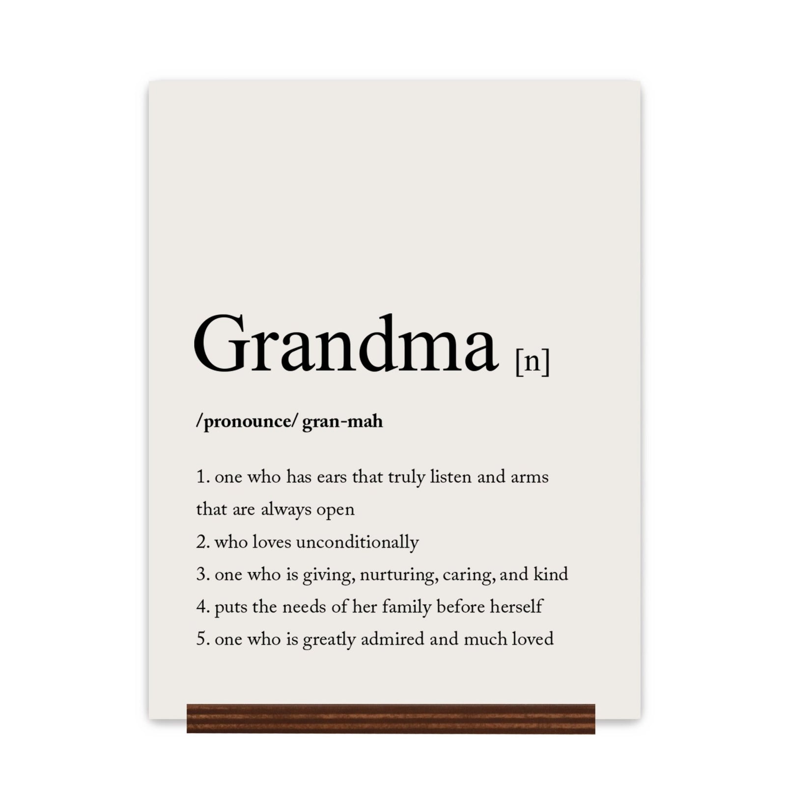 Mothers Day Sign With Base - Definition Of 12x15 - LifeSong Milestones