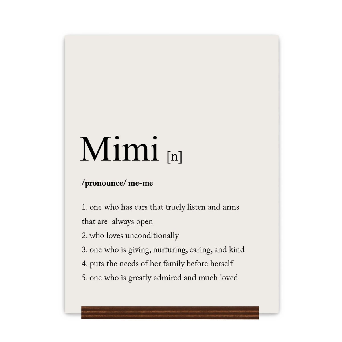 Mothers Day Sign With Base - Definition Of 12x15 - LifeSong Milestones