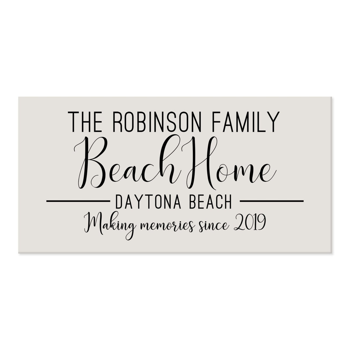 New Home Family Wall Decor Sign Gift - Beach Home - LifeSong Milestones