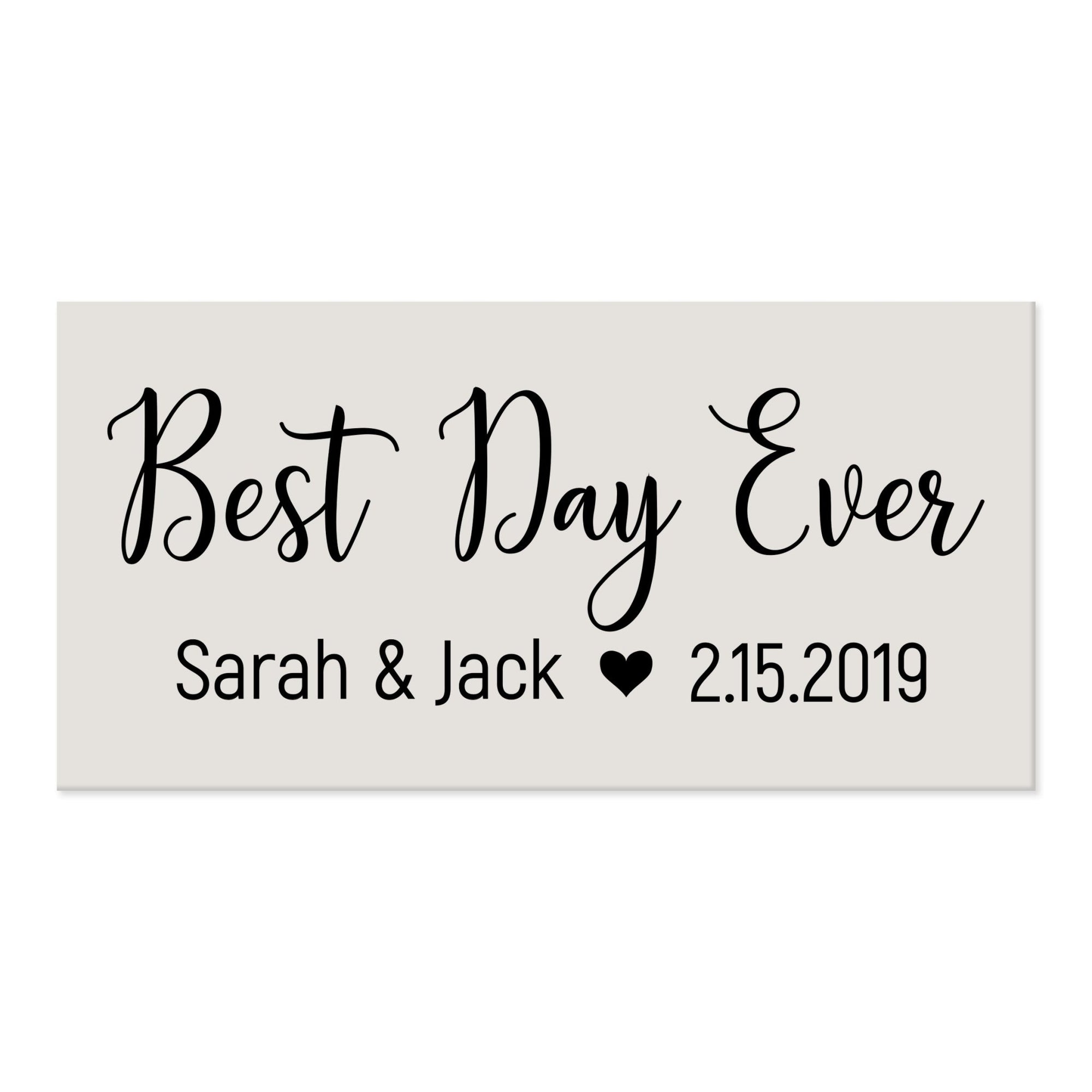 New Home Family Wall Decor Sign Gift - Best Day Ever - LifeSong Milestones