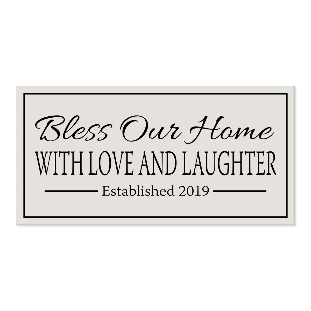 New Home Family Wall Decor Sign Gift - Bless Our Home - LifeSong Milestones