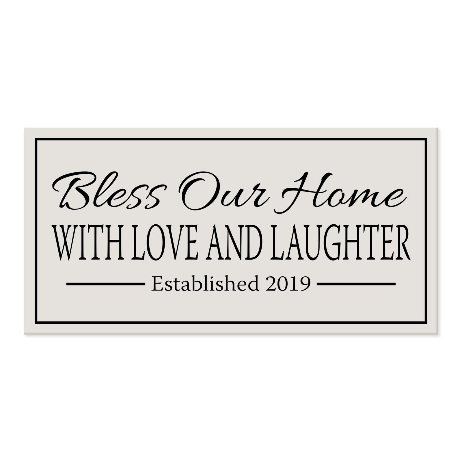 New Home Family Wall Decor Sign Gift - Bless Our Home - LifeSong Milestones