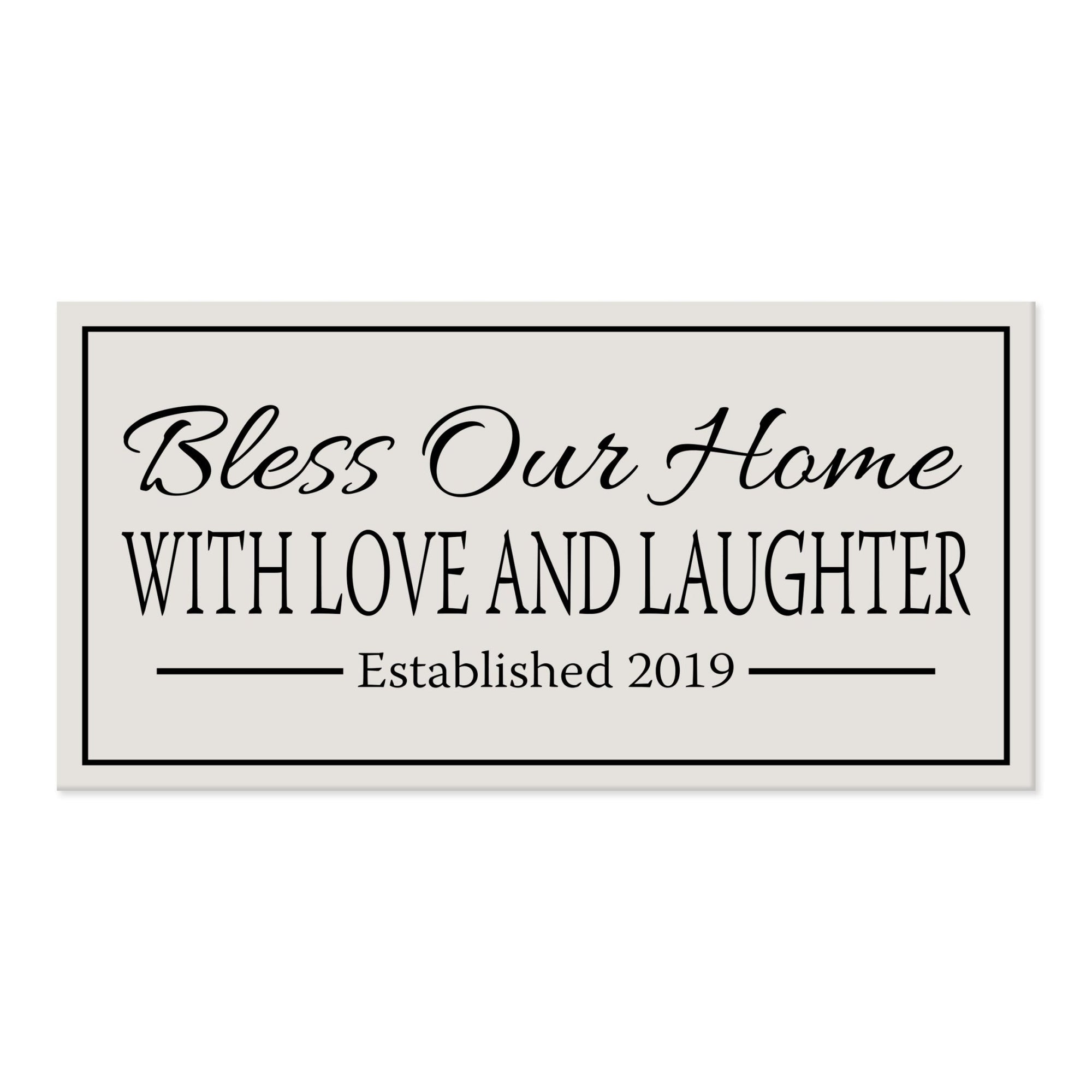 New Home Family Wall Decor Sign Gift - Bless Our Home - LifeSong Milestones