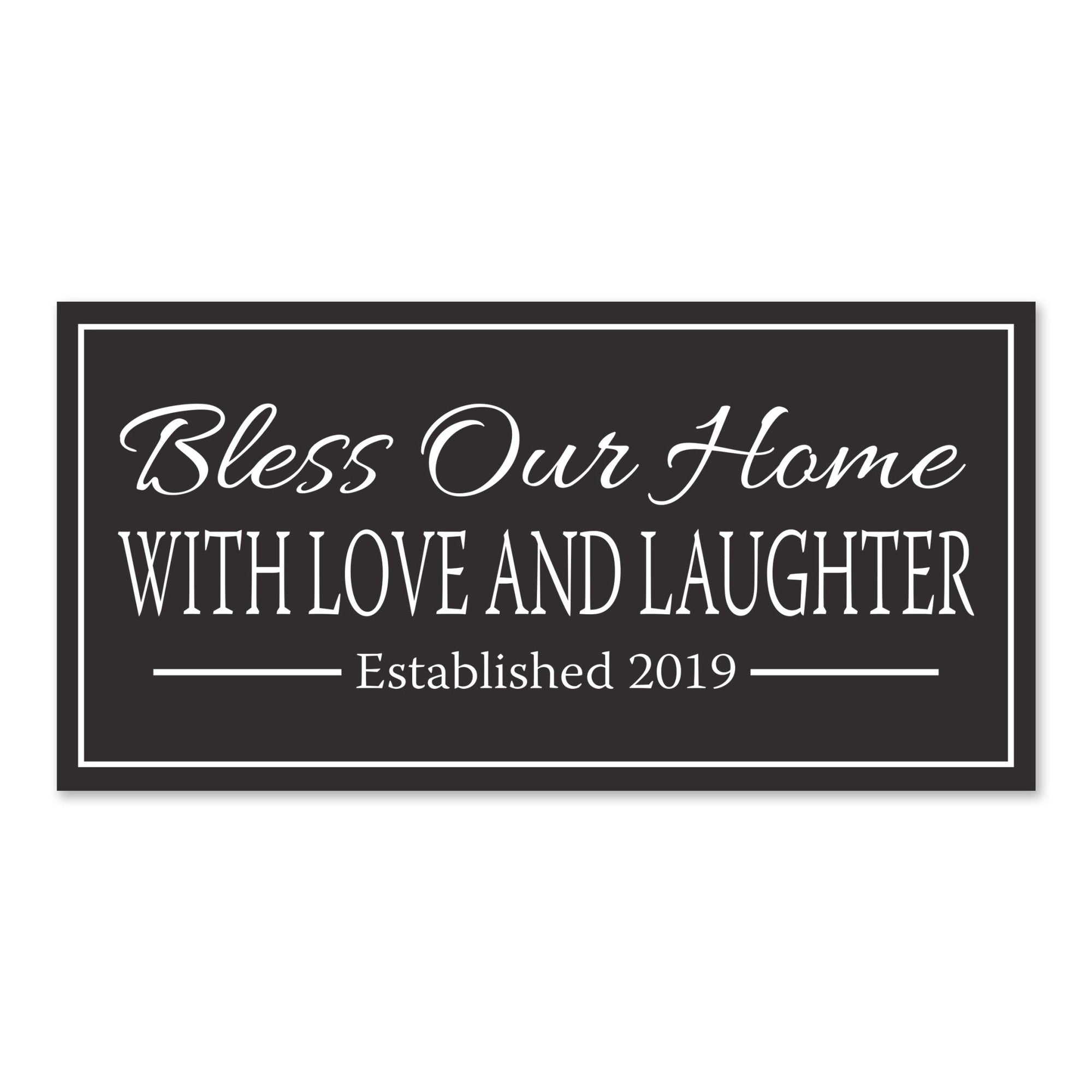 New Home Family Wall Decor Sign Gift - Bless Our Home - LifeSong Milestones