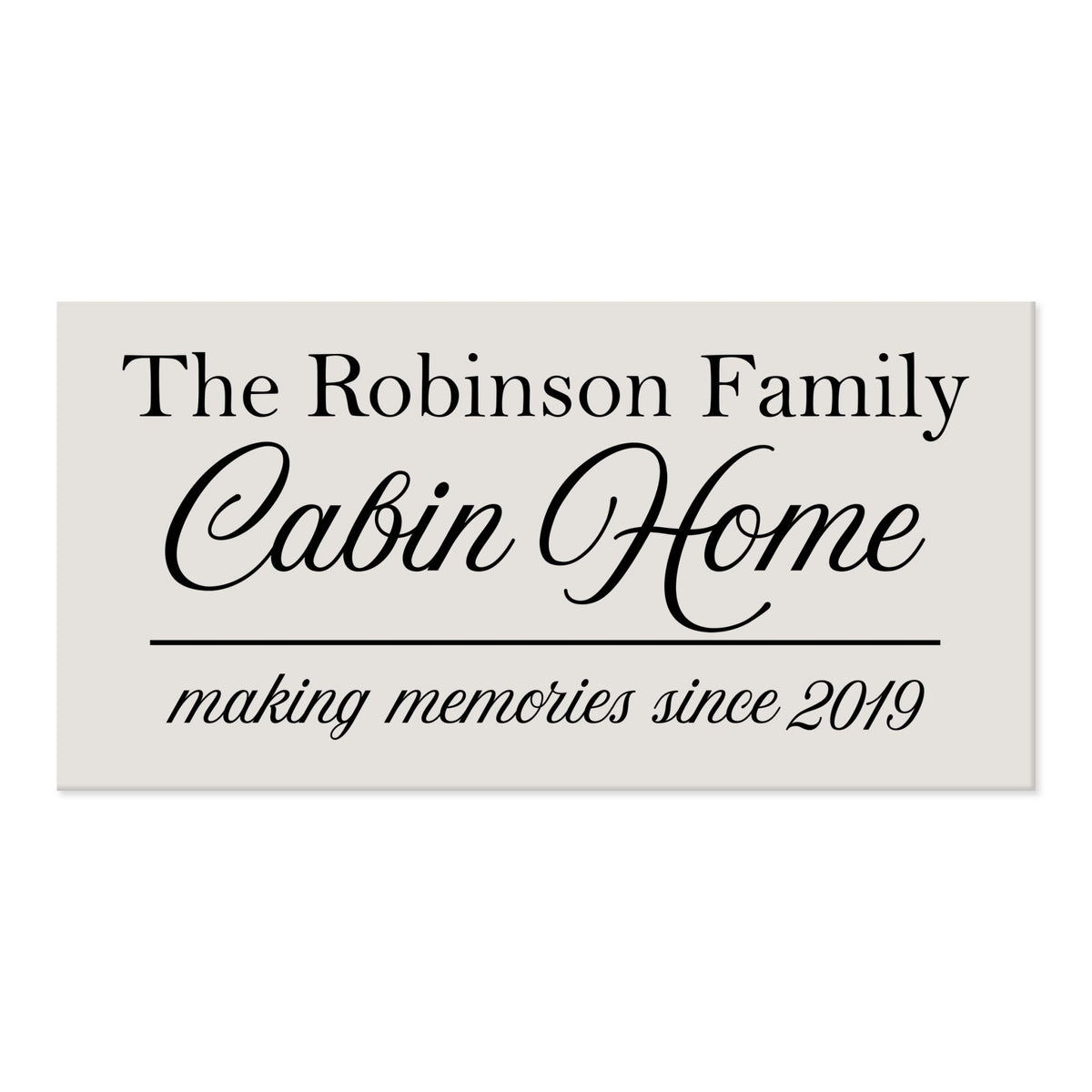 New Home Family Wall Decor Sign Gift - Cabin Home - LifeSong Milestones