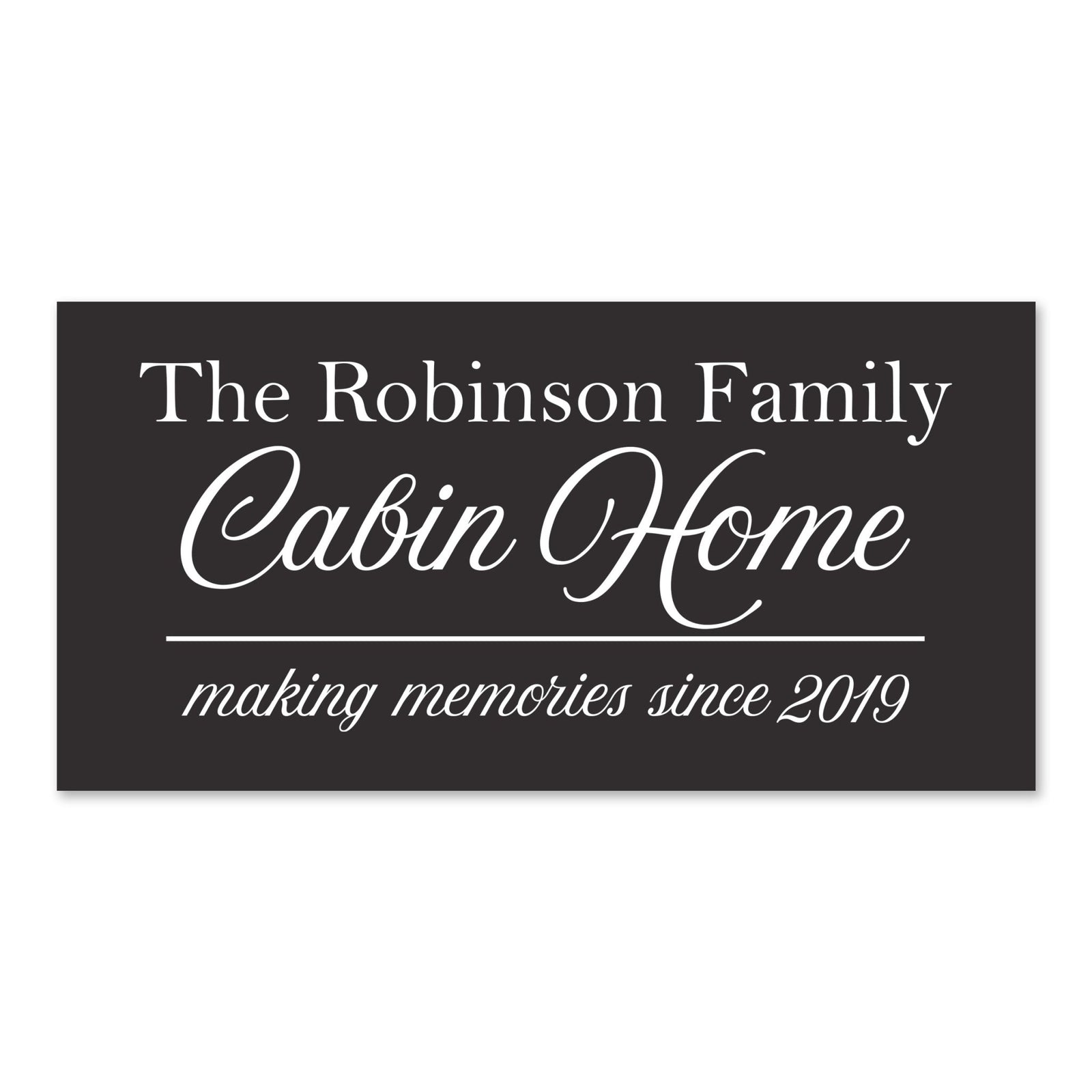 New Home Family Wall Decor Sign Gift - Cabin Home - LifeSong Milestones