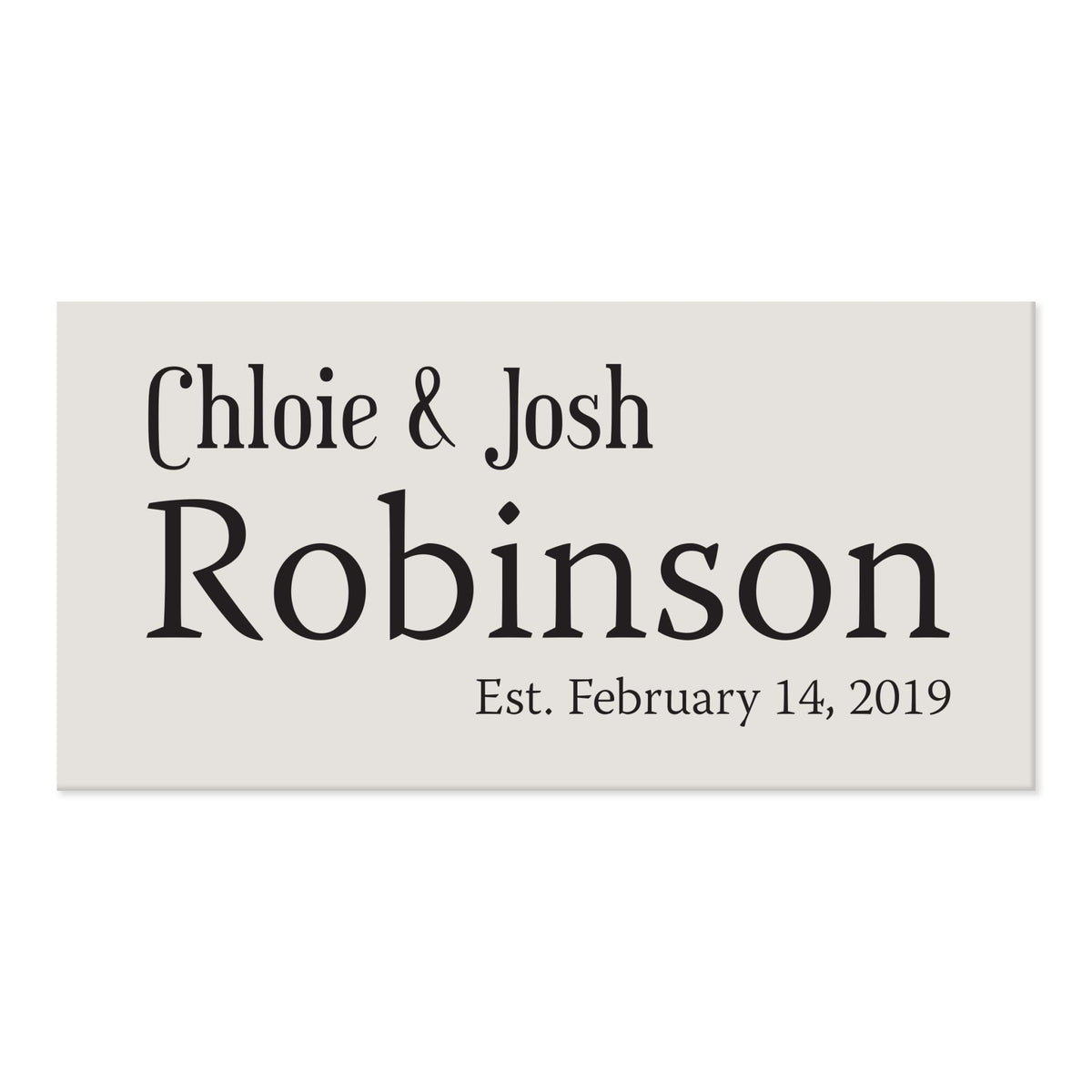 New Home Family Wall Decor Sign Gift - Couple Names - LifeSong Milestones