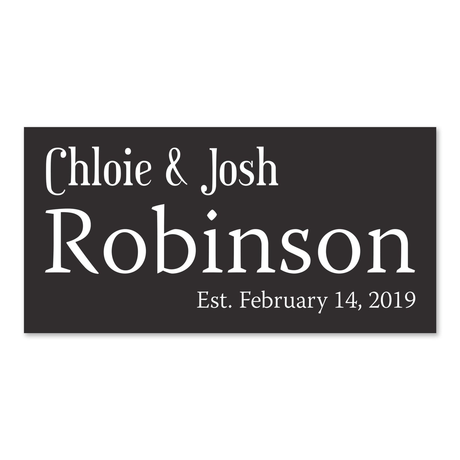 New Home Family Wall Decor Sign Gift - Couple Names - LifeSong Milestones