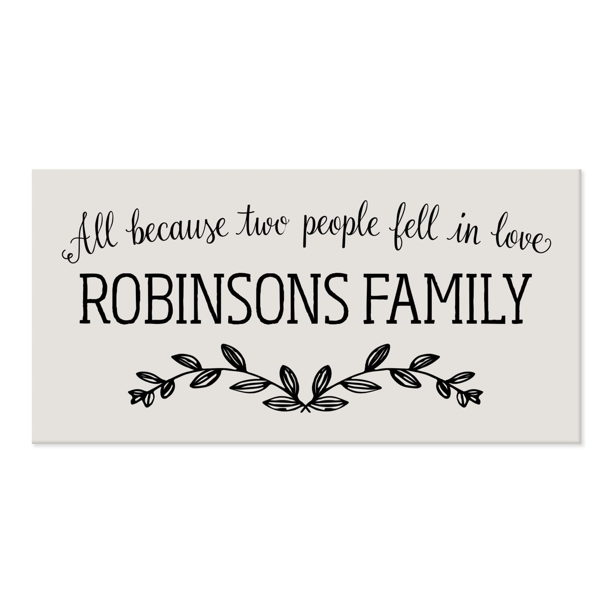 New Home Family Wall Decor Sign Gift - Family Name - LifeSong Milestones