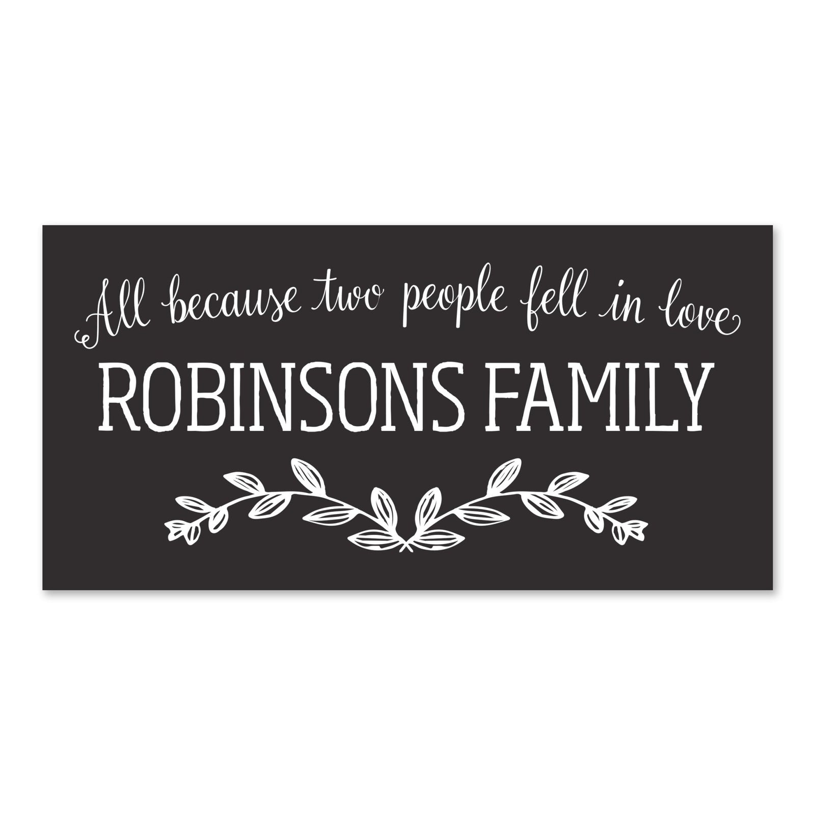 New Home Family Wall Decor Sign Gift - Family Name - LifeSong Milestones