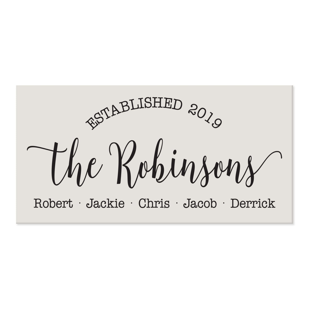 New Home Family Wall Decor Sign Gift - Family Names - LifeSong Milestones