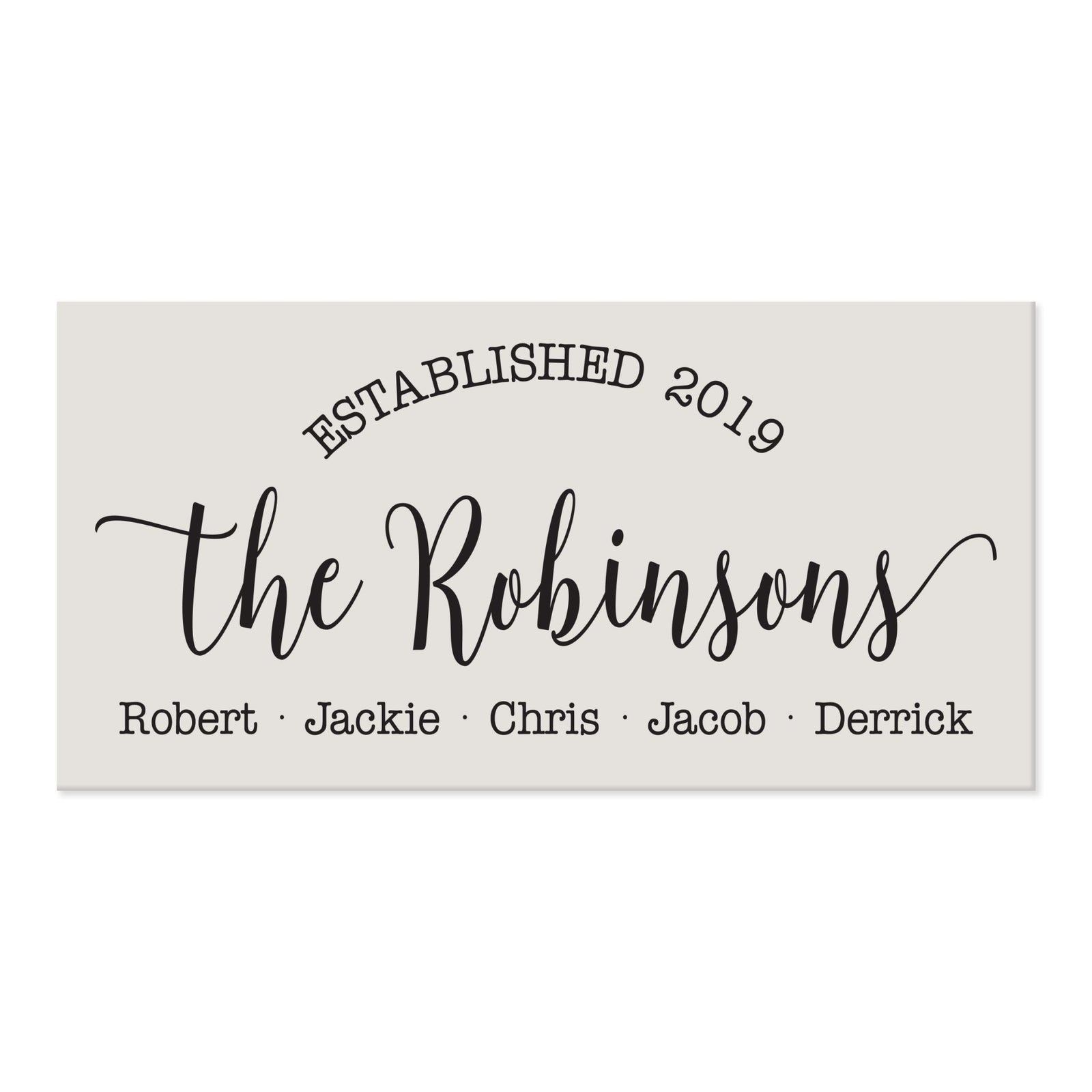 New Home Family Wall Decor Sign Gift - Family Names - LifeSong Milestones
