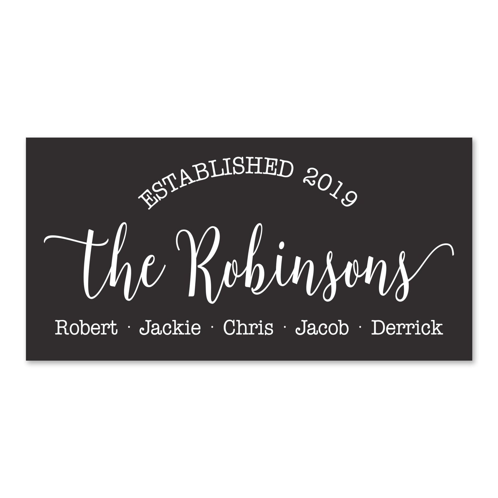 New Home Family Wall Decor Sign Gift - Family Names - LifeSong Milestones