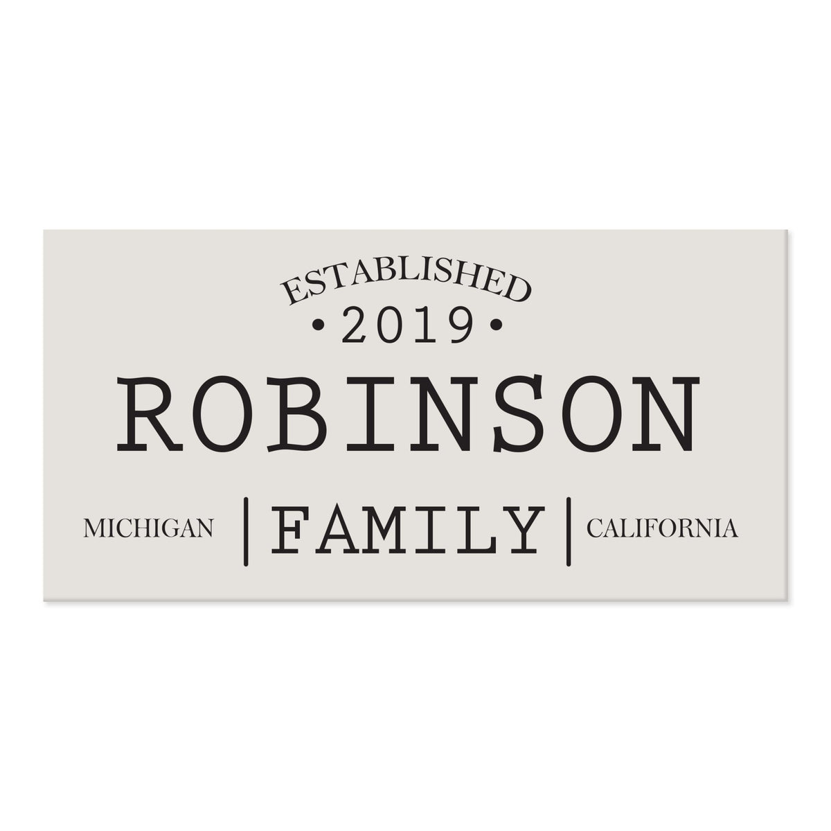 New Home Family Wall Decor Sign Gift - Family States - LifeSong Milestones