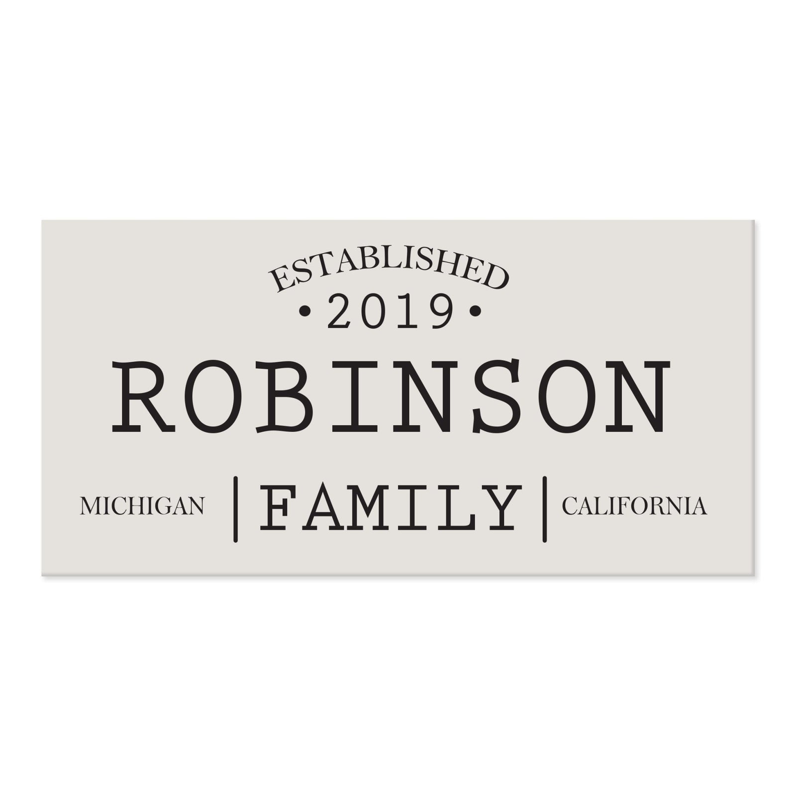 New Home Family Wall Decor Sign Gift - Family States - LifeSong Milestones