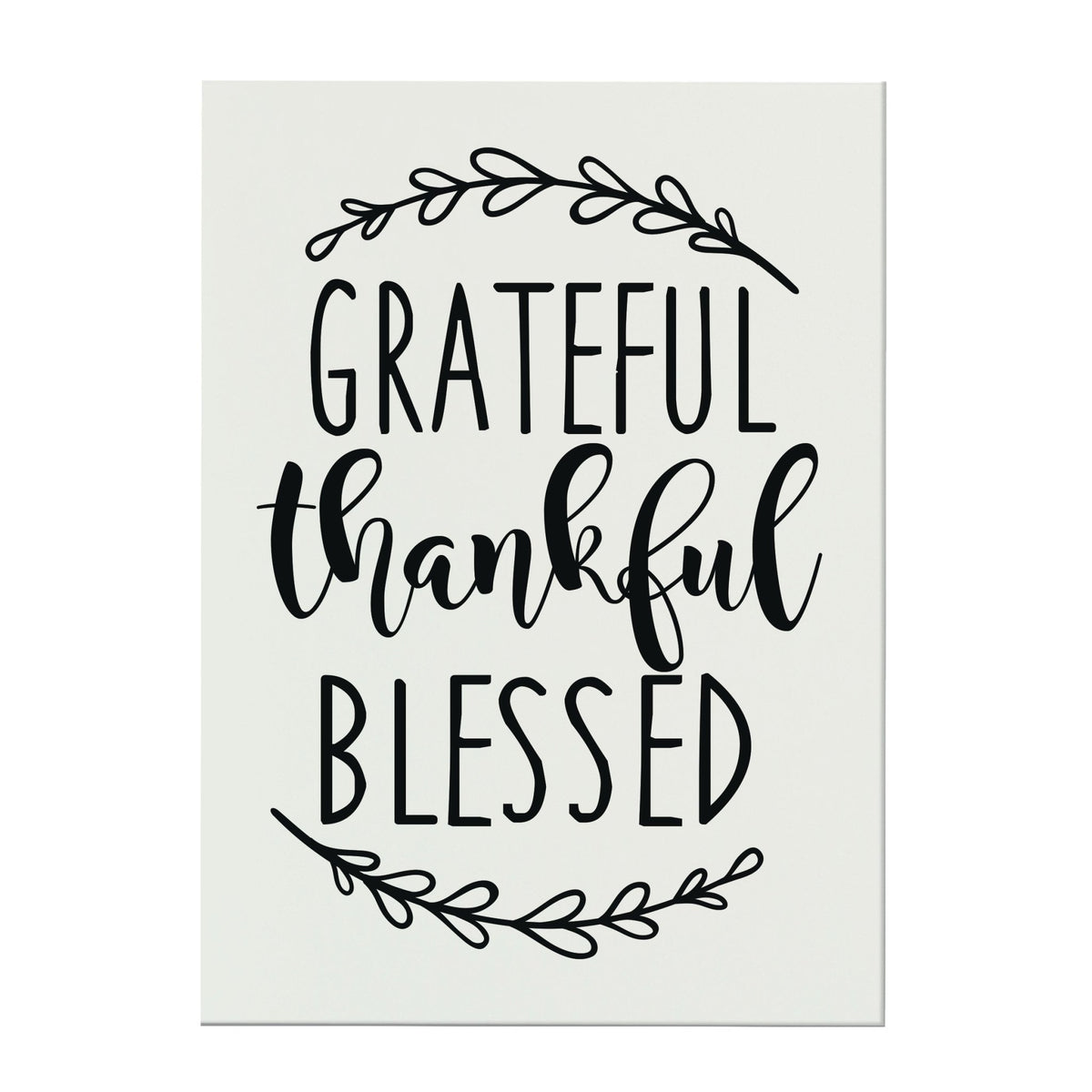 New Home Family Wall Decor Sign Gift - Grateful Thankful Blessed - LifeSong Milestones