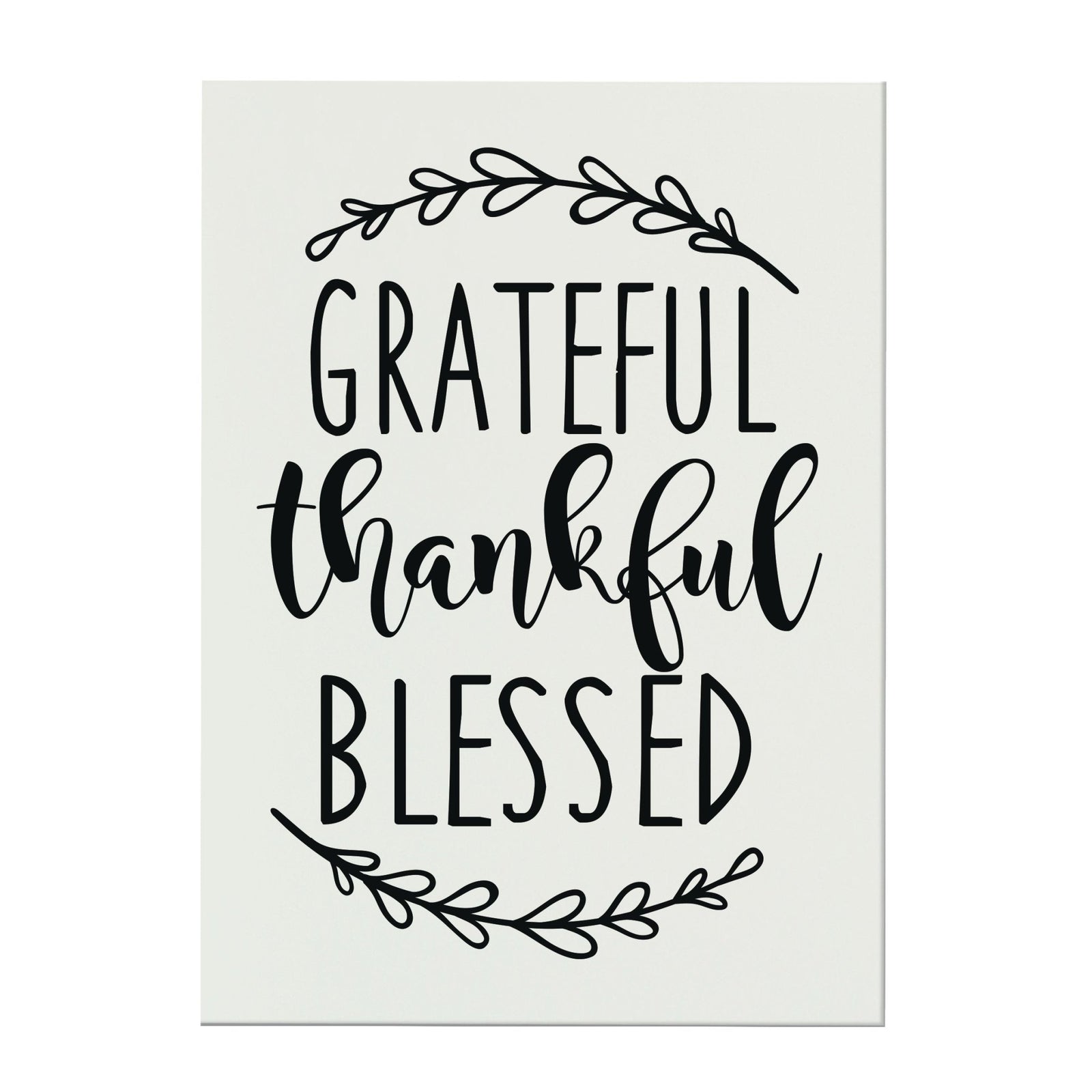 New Home Family Wall Decor Sign Gift - Grateful Thankful Blessed - LifeSong Milestones