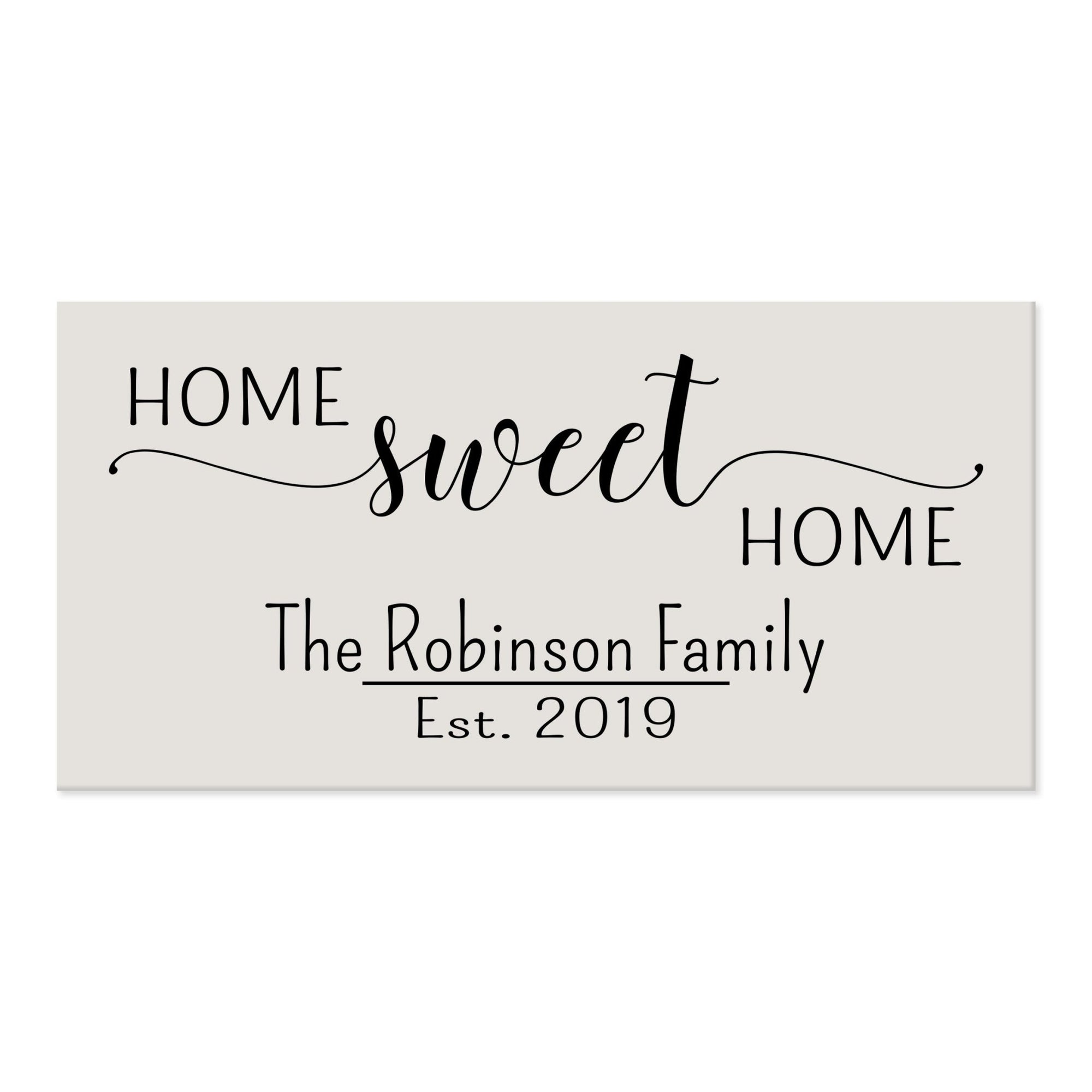 New Home Family Wall Decor Sign Gift - Home Sweet Home - LifeSong Milestones