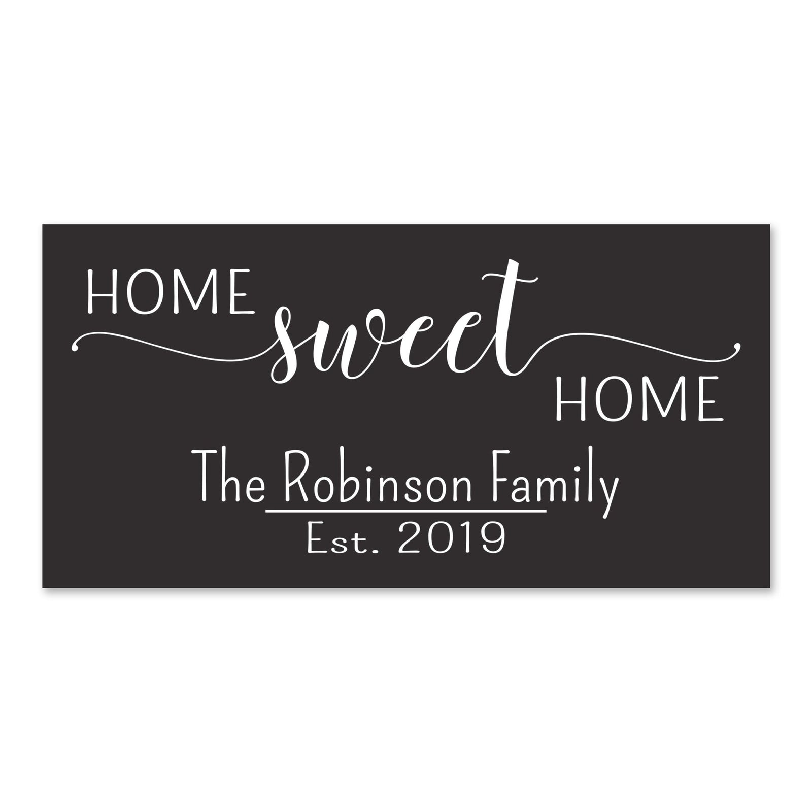 New Home Family Wall Decor Sign Gift - Home Sweet Home - LifeSong Milestones