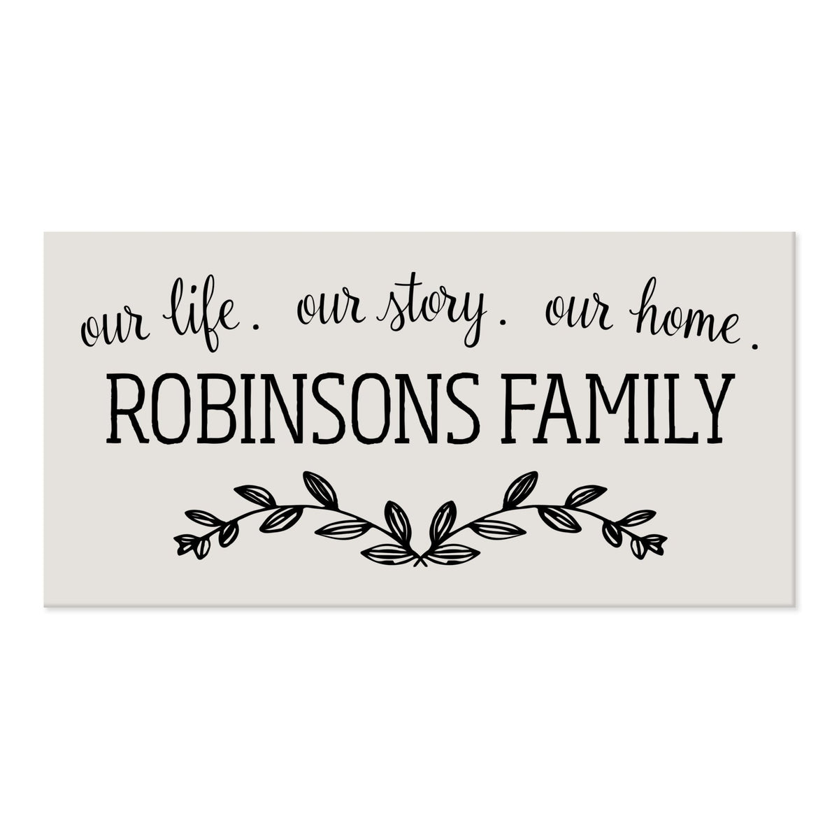 New Home Family Wall Decor Sign Gift - Life Story Home - LifeSong Milestones