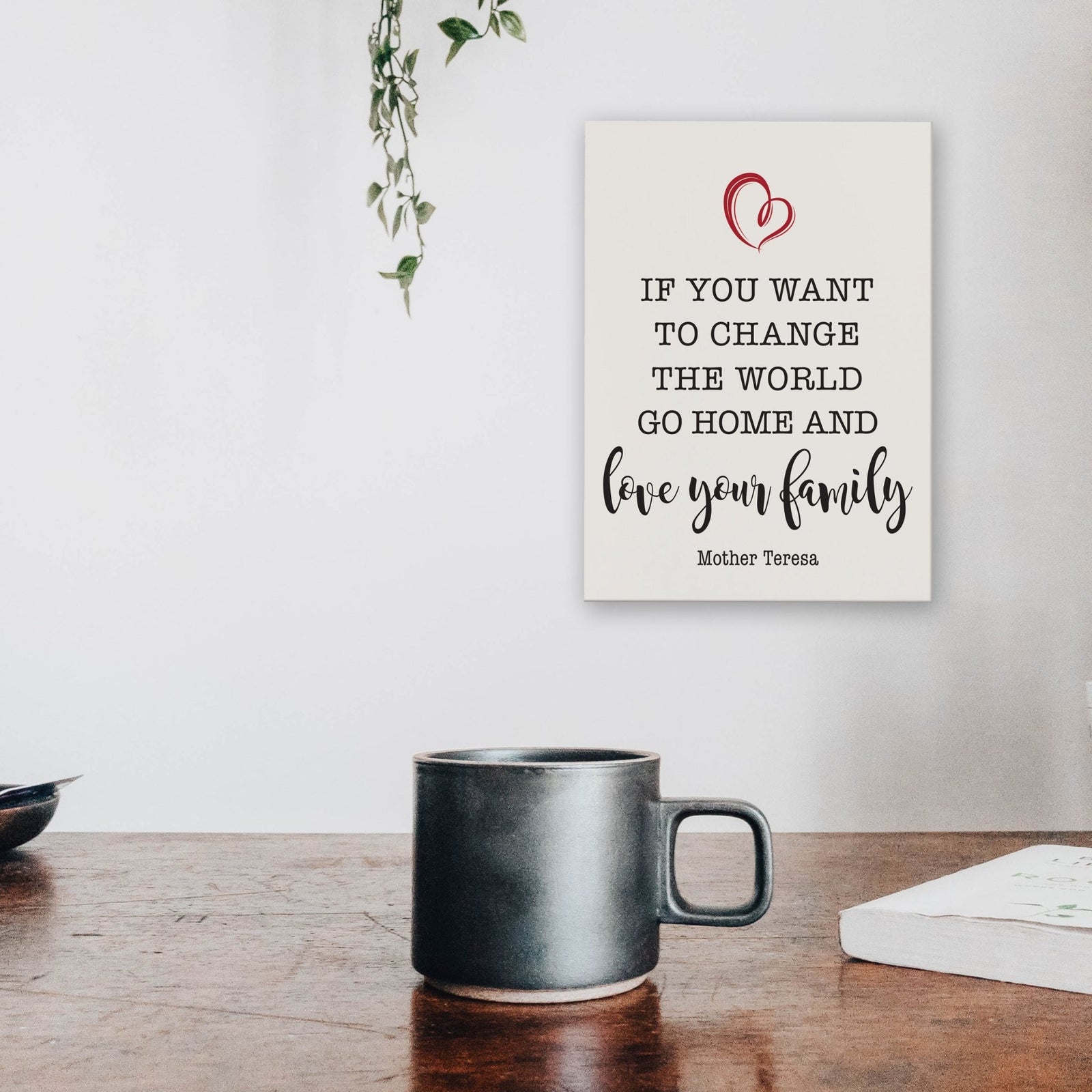 New Home Family Wall Decor Sign Gift - Love Your Family - LifeSong Milestones