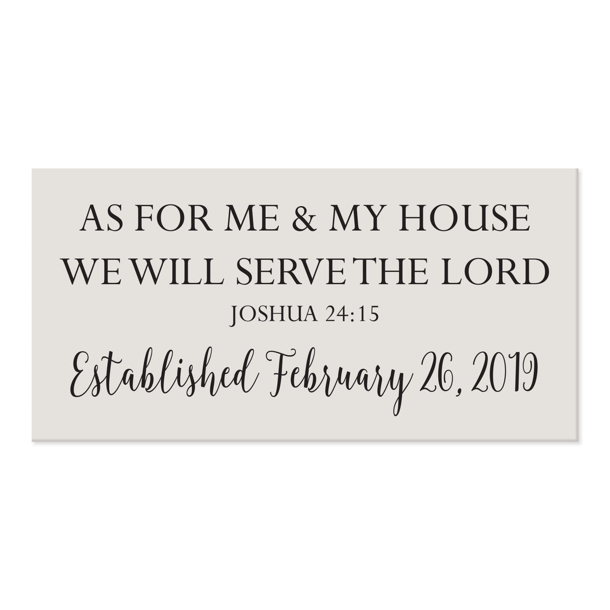 New Home Family Wall Decor Sign Gift - Me & My House Date - LifeSong Milestones