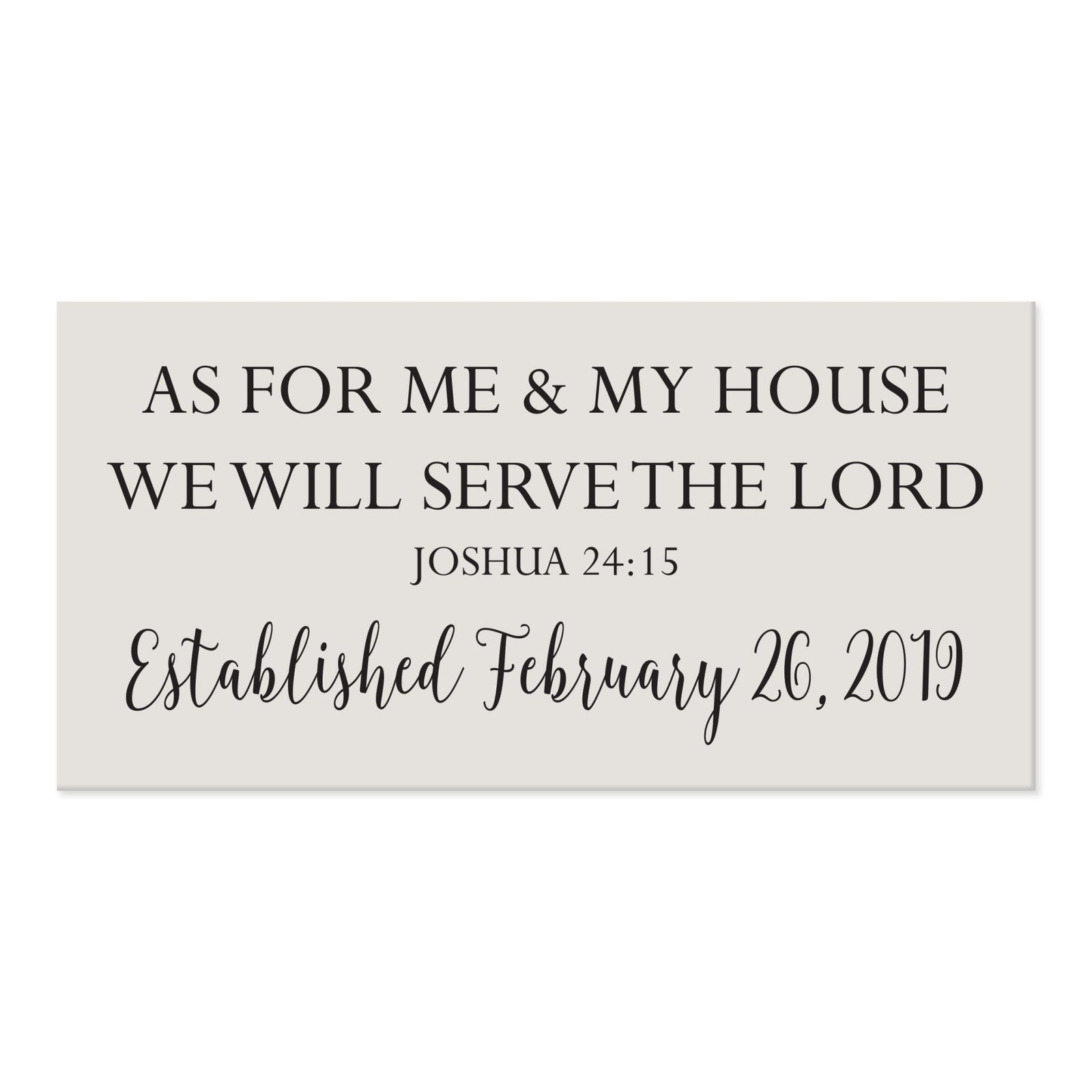 New Home Family Wall Decor Sign Gift - Me & My House Date - LifeSong Milestones