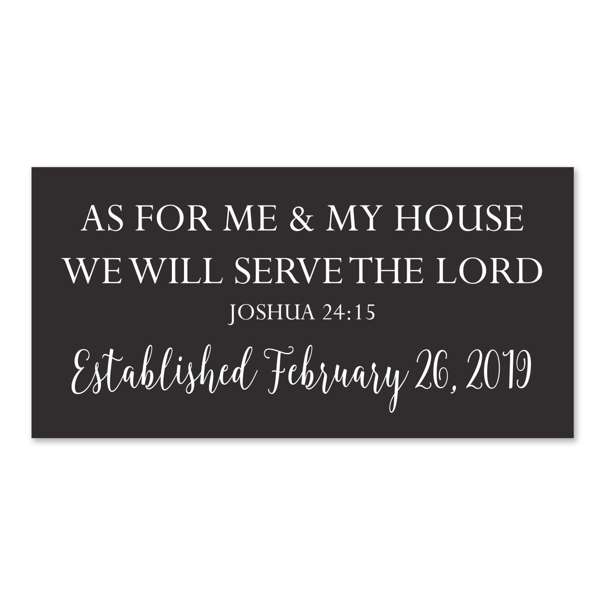 New Home Family Wall Decor Sign Gift - Me &amp; My House Date - LifeSong Milestones