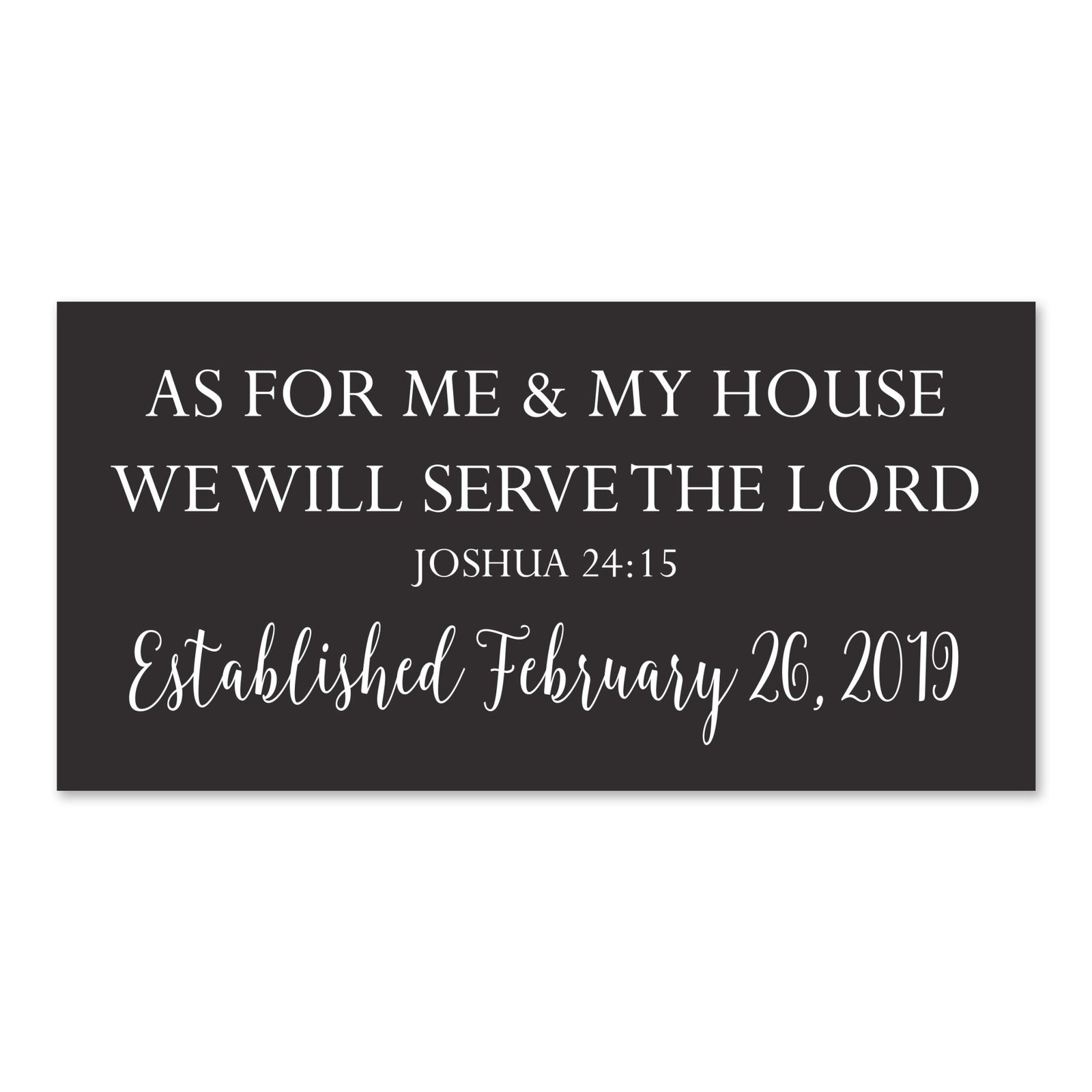 New Home Family Wall Decor Sign Gift - Me & My House Date - LifeSong Milestones