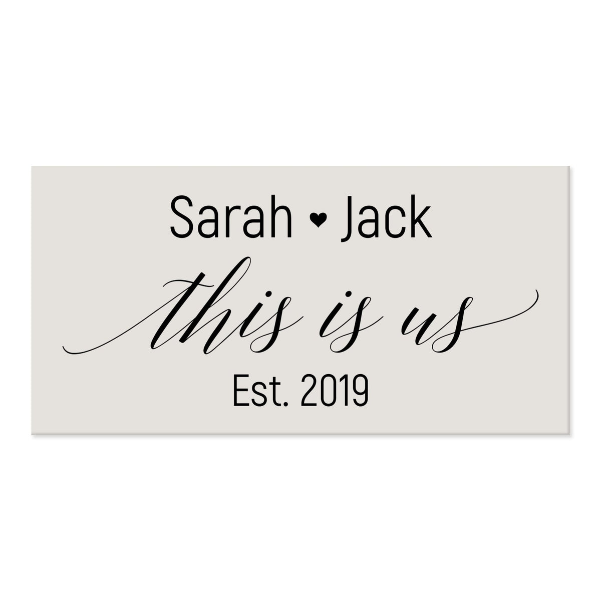 New Home Family Wall Decor Sign Gift - This is us - LifeSong Milestones