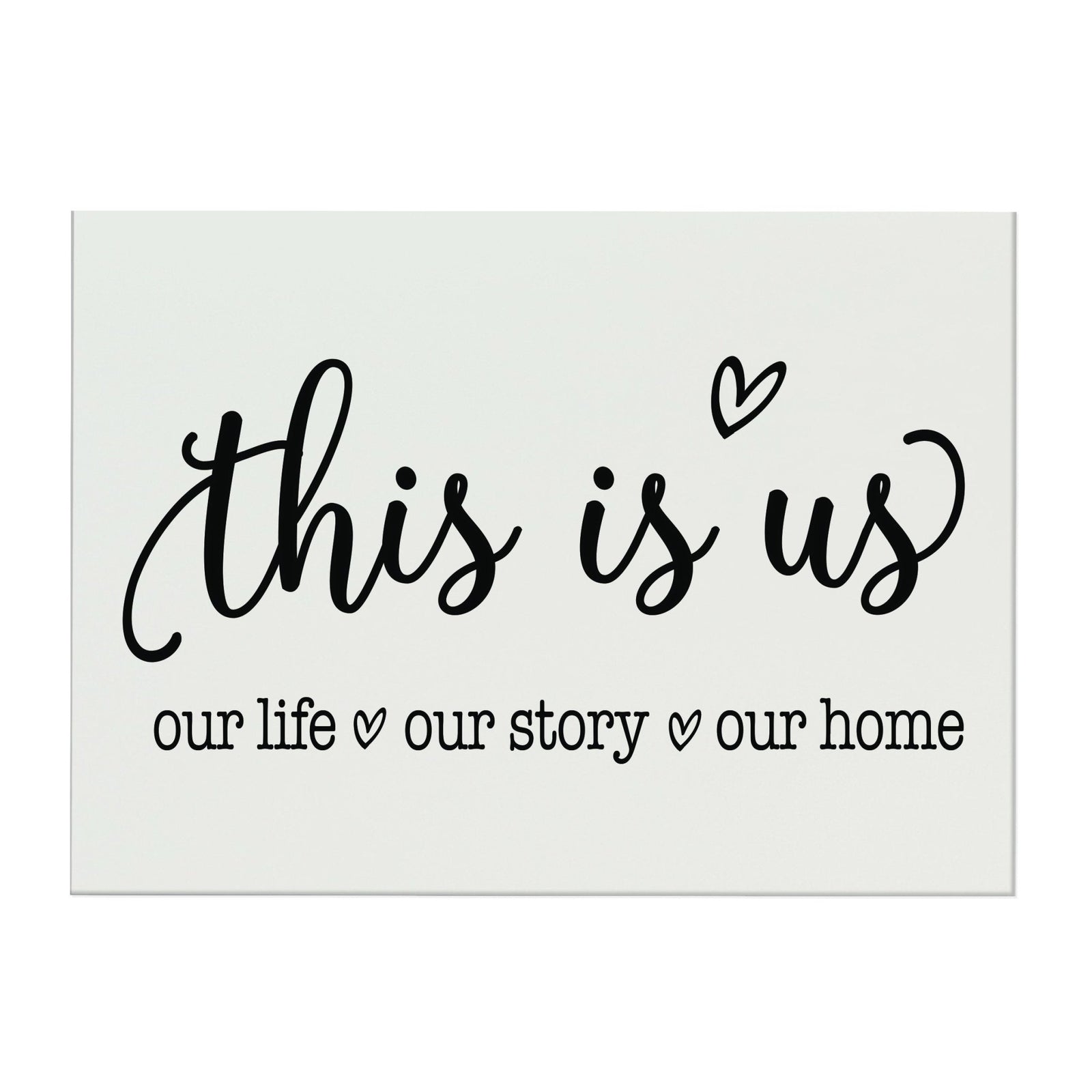 New Home Family Wall Decor Sign Gift - This Is Us - LifeSong Milestones