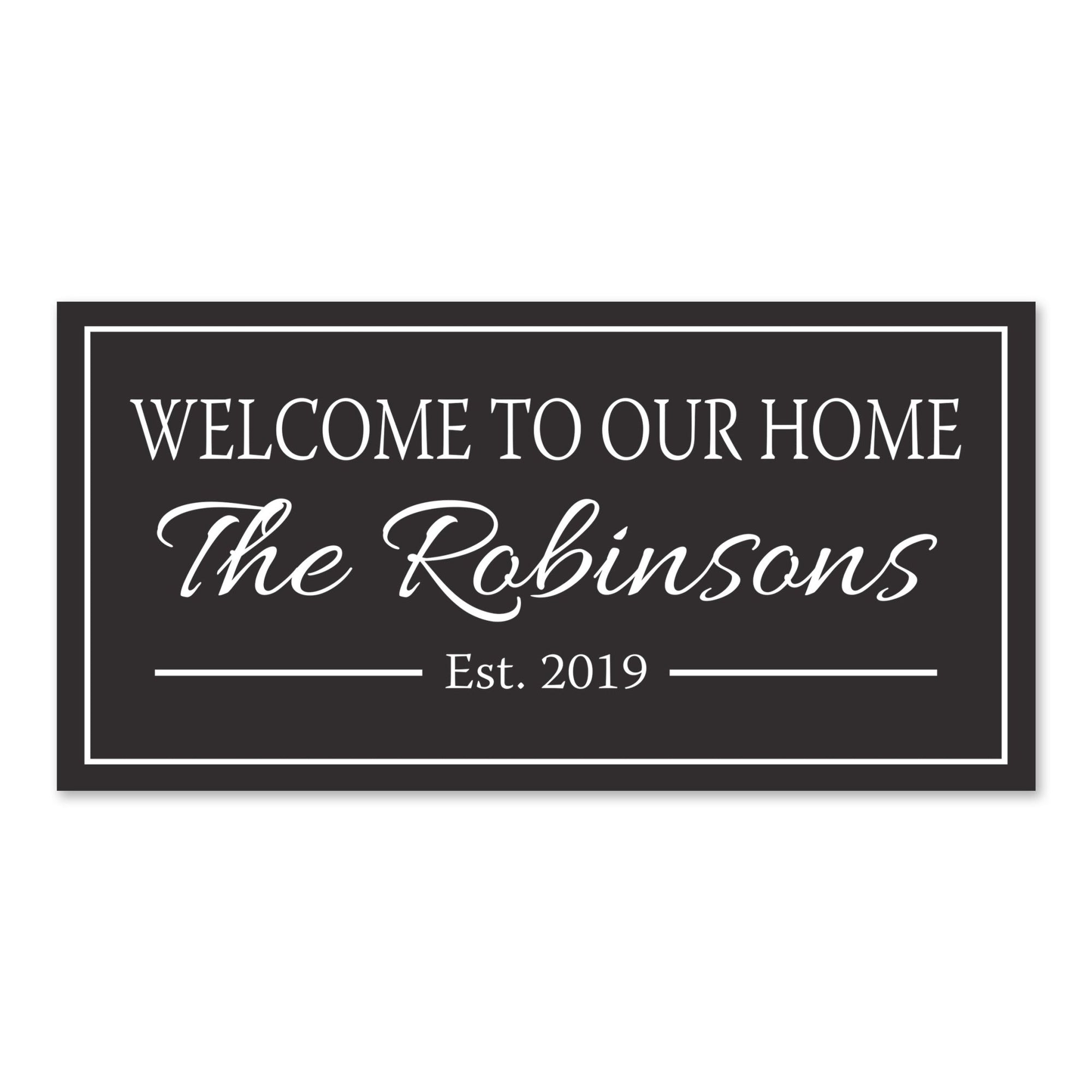 New Home Family Wall Decor Sign Gift - Welcome To Our Home - LifeSong Milestones