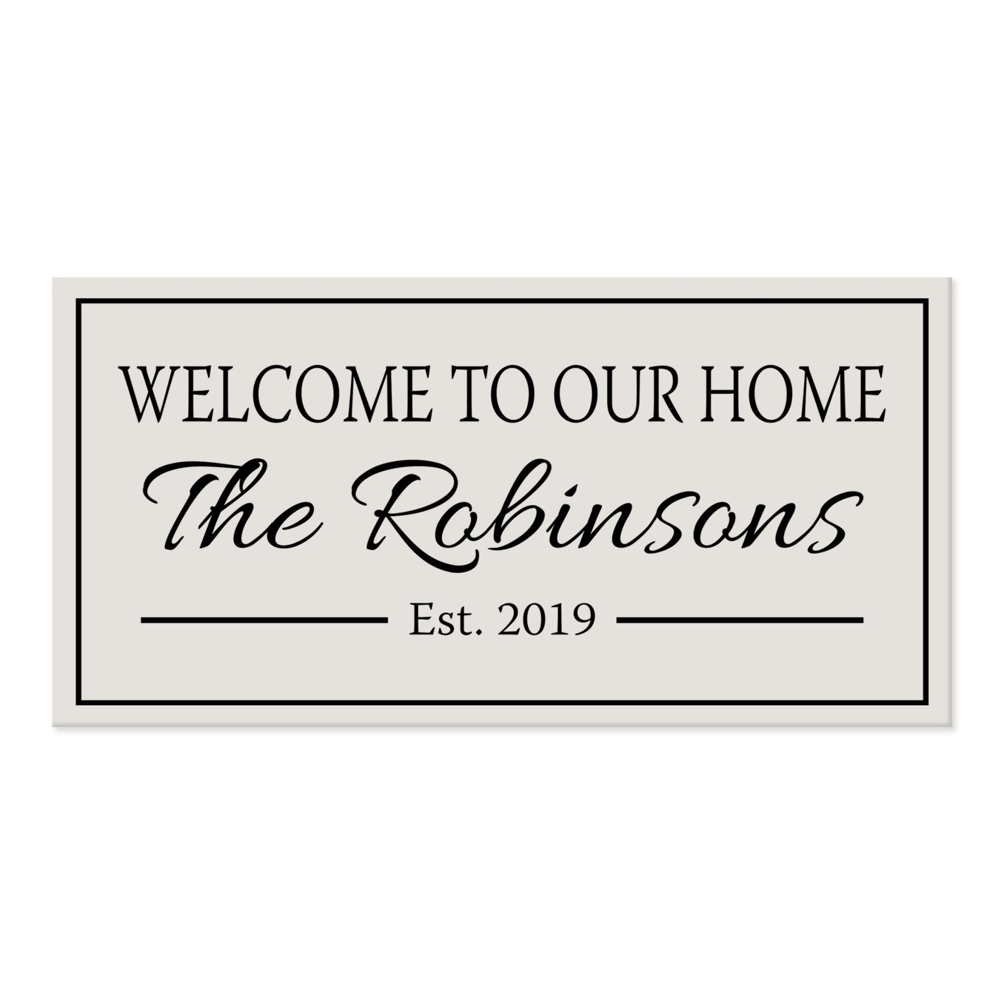 New Home Family Wall Decor Sign Gift - Welcome To Our Home - LifeSong Milestones