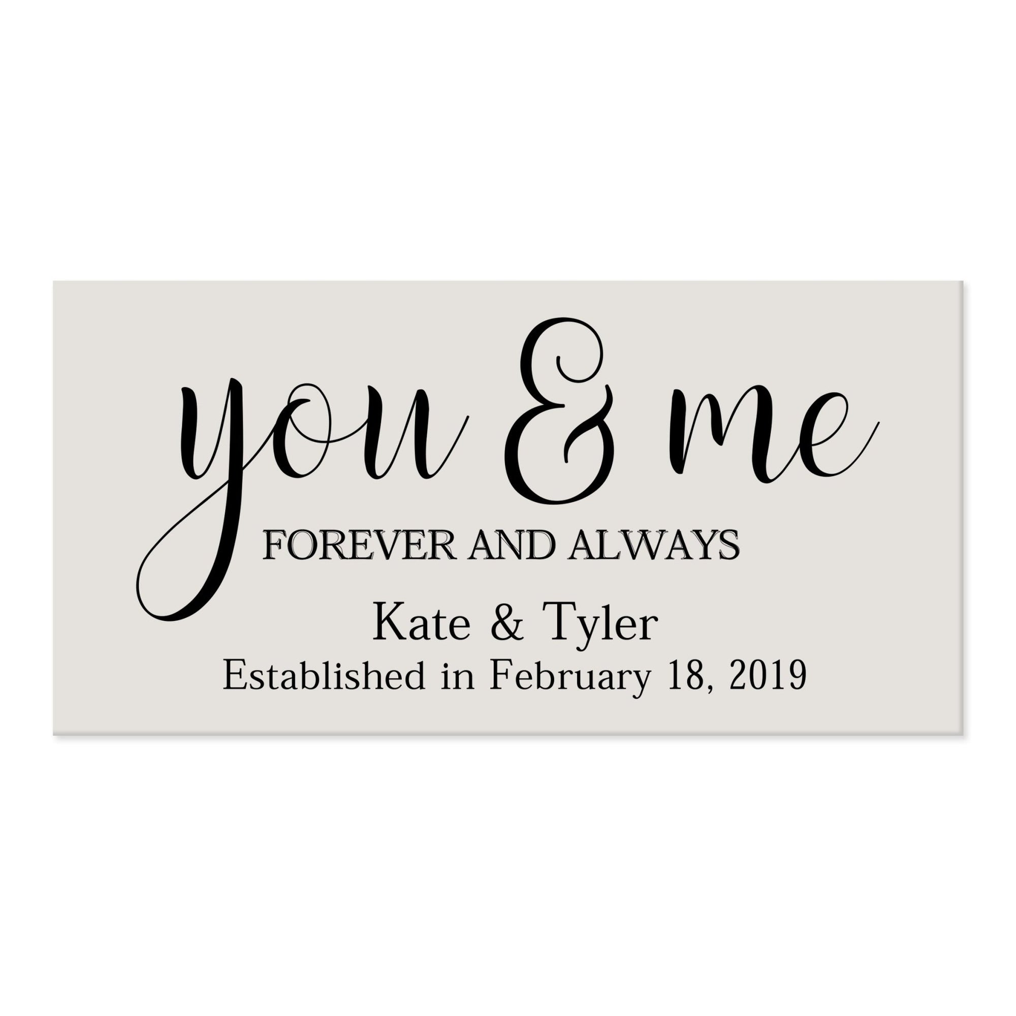 New Home Family Wall Decor Sign Gift - You & Me - LifeSong Milestones