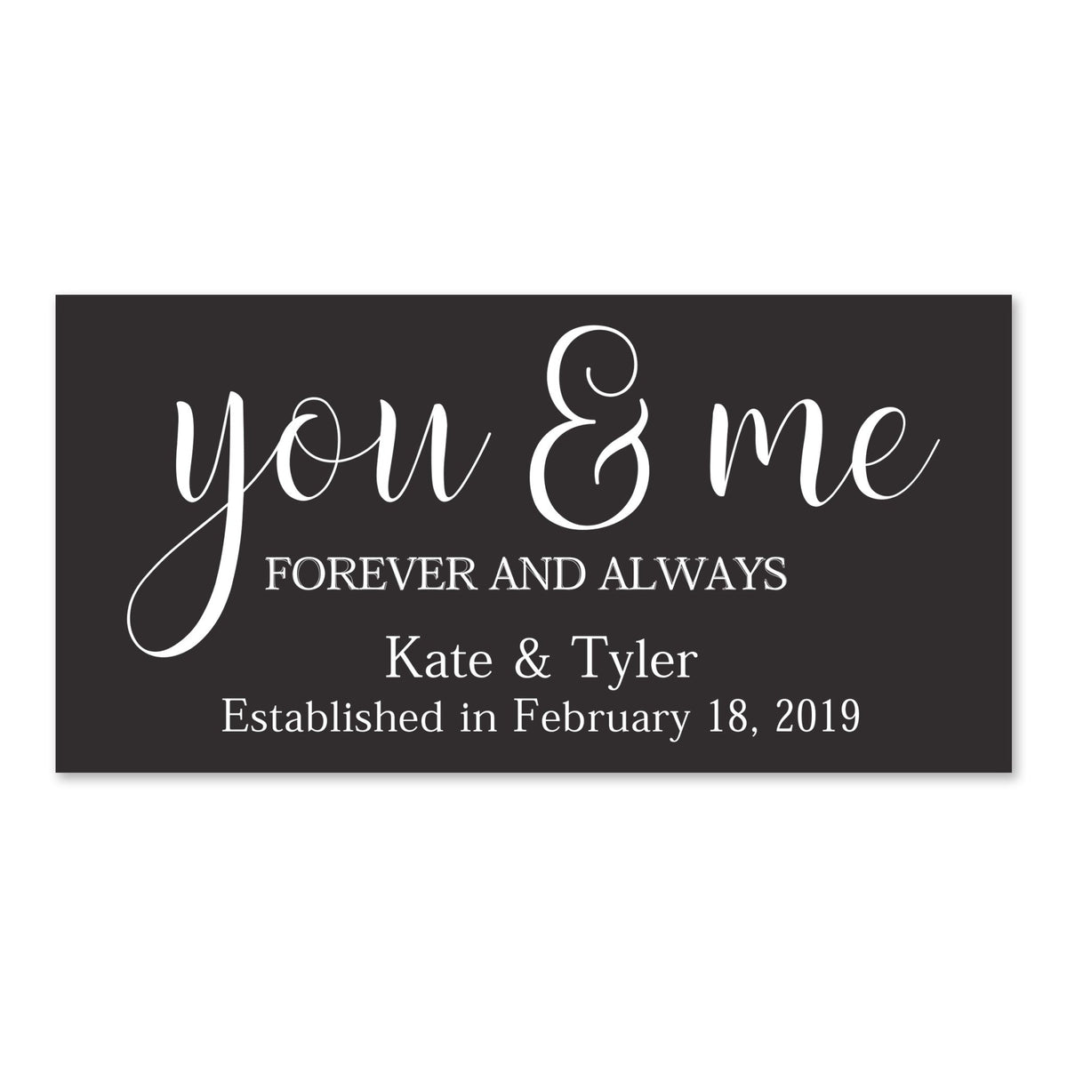 New Home Family Wall Decor Sign Gift - You &amp; Me - LifeSong Milestones